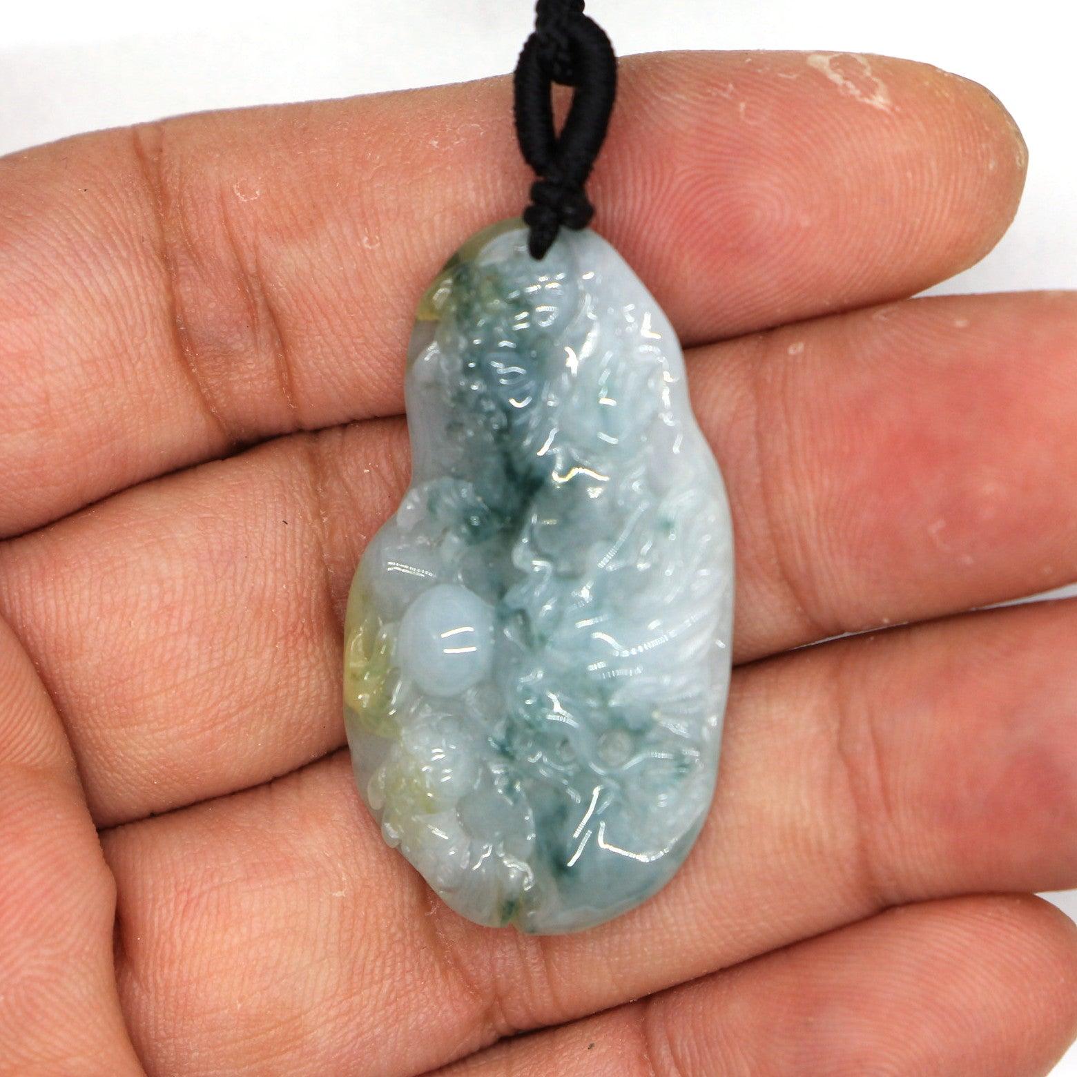 Type A Jadeite Jade Pendants Dragon Series pe10021 - Jade-collector.com