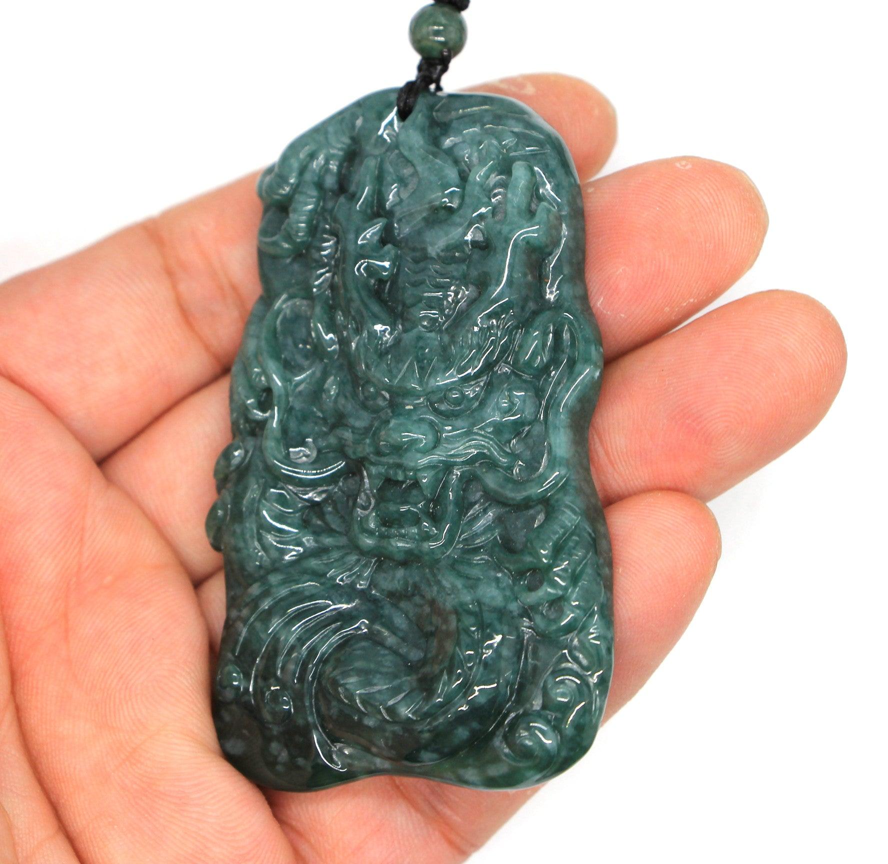 Type A Jadeite Jade Pendants Dragon Series pe10028 - Jade-collector.com