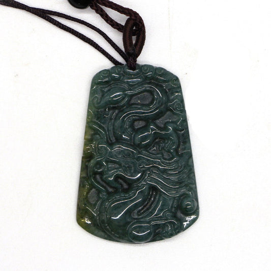 Type A Jadeite Jade Pendants Dragon Series pe10019 - Jade-collector.com
