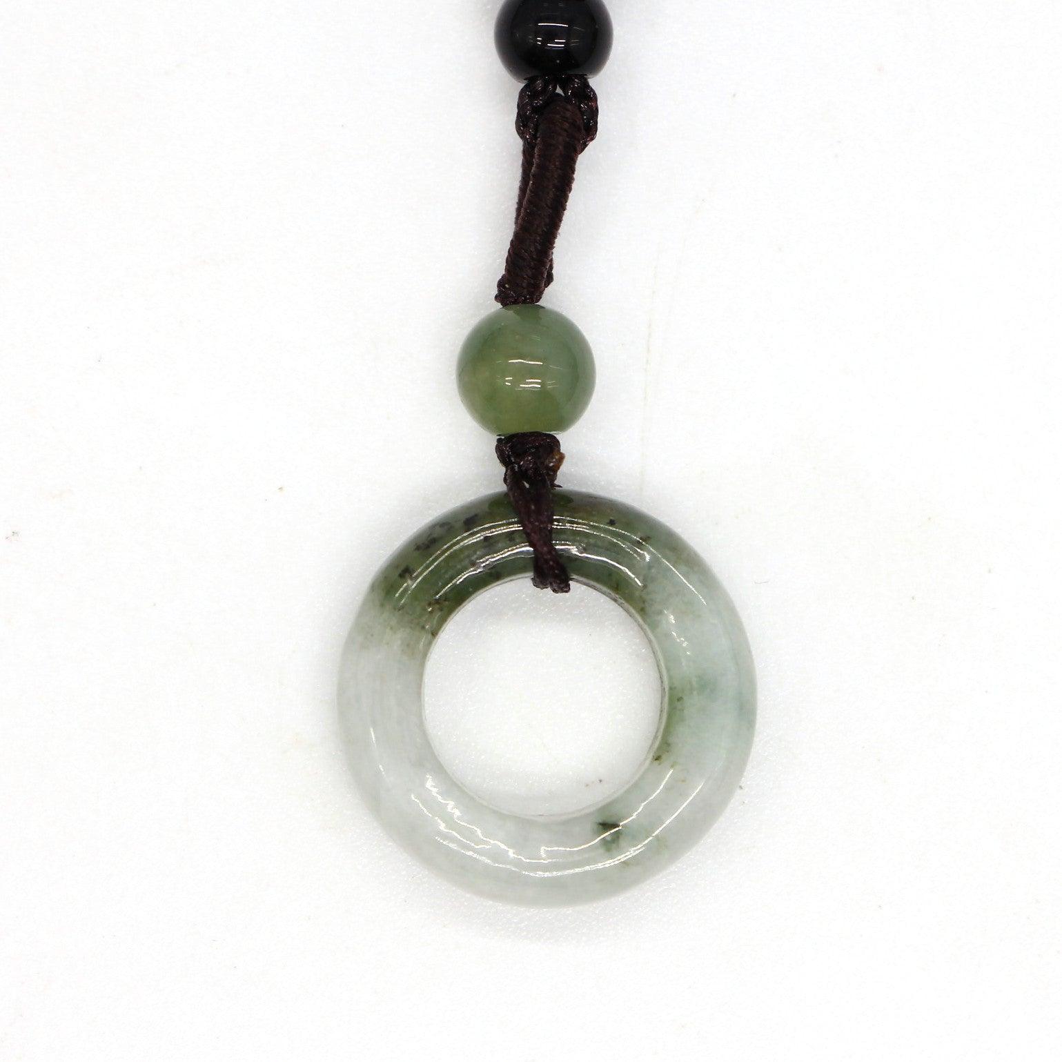 Type A Jadeite Jade Pendants Donut Series PE10058 - Jade-collector.com