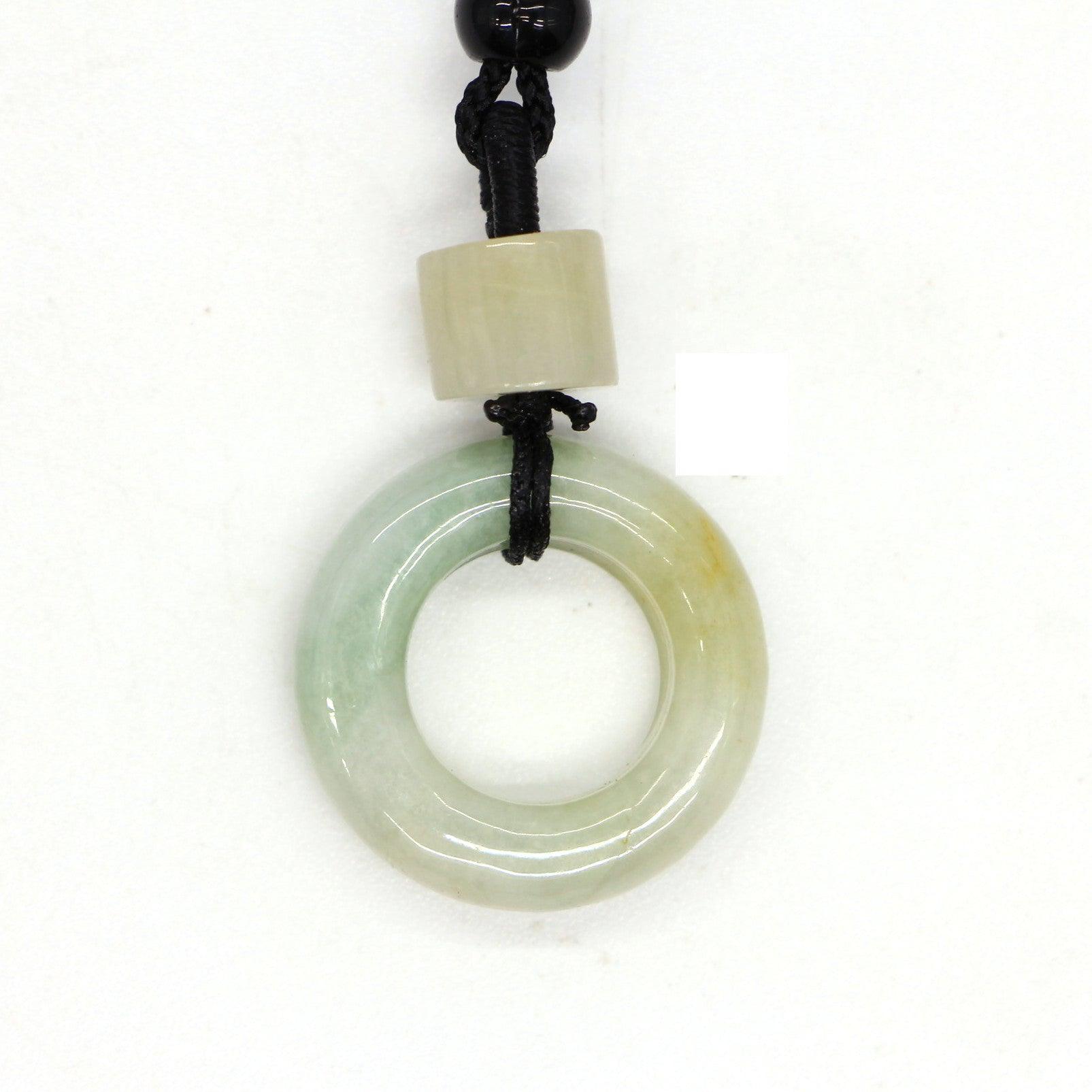 Type A Jadeite Jade Pendants Donut Series PE10057 - Jade-collector.com