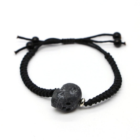 Type A Jadeite Jade Skull Bracelet p