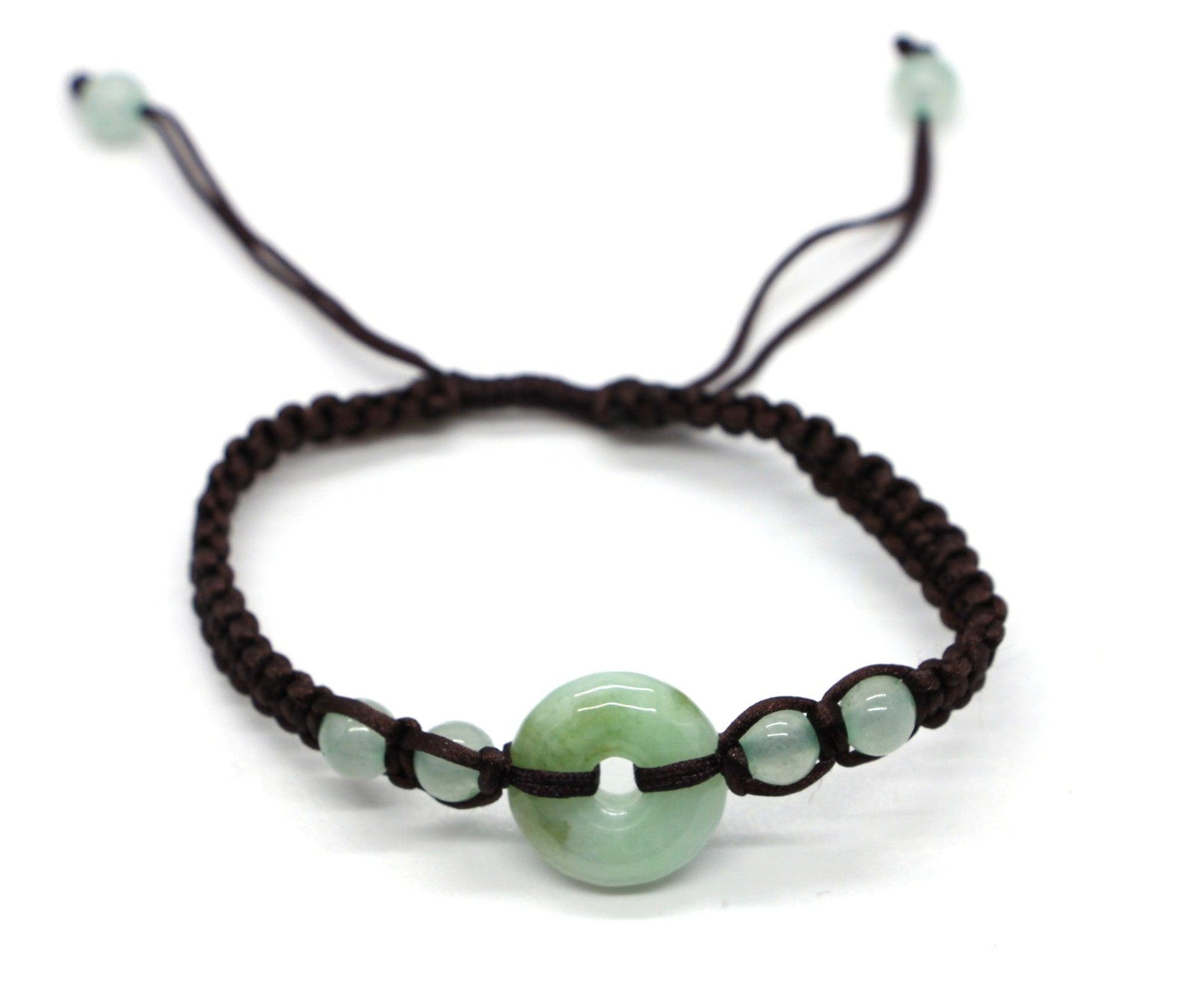 Type A Jadeite Jade Donut Bracelet Series BR20006 - Jade-collector.com