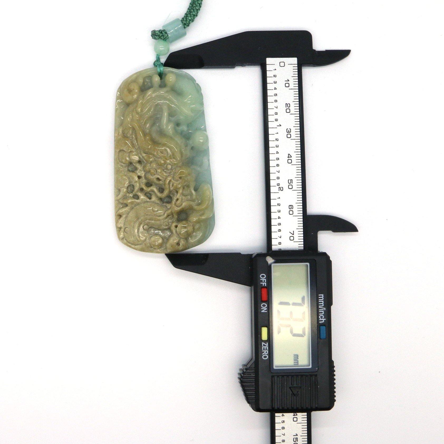 A Grade Jadeite Jade Pendants Dragon Series 天然緬甸玉A貨翡翠龍牌吊墜系列 DG0020 - Jade-collector.com