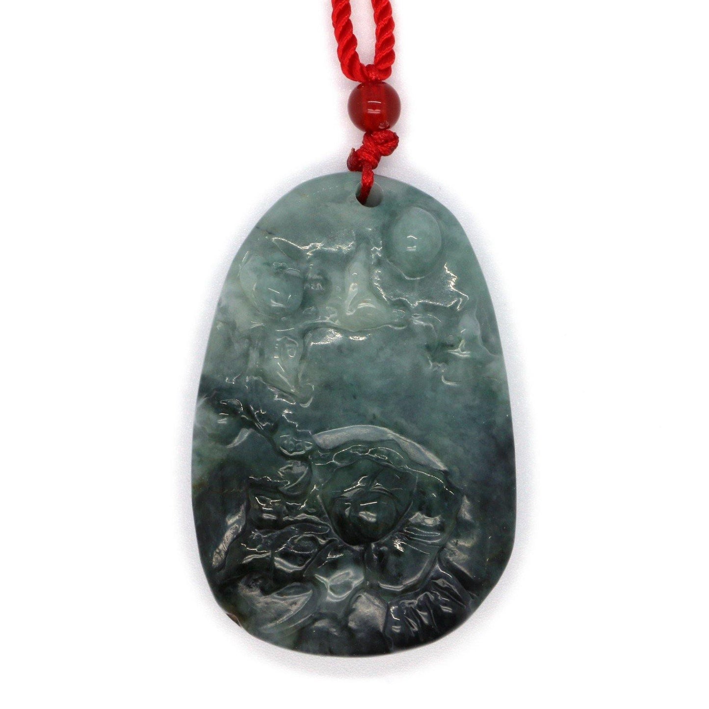 A Grade Jadeite Jade Pendants Landscape Series 天然緬甸玉A貨翡翠山水牌吊墜系列 LS0018 - Jade-collector.com