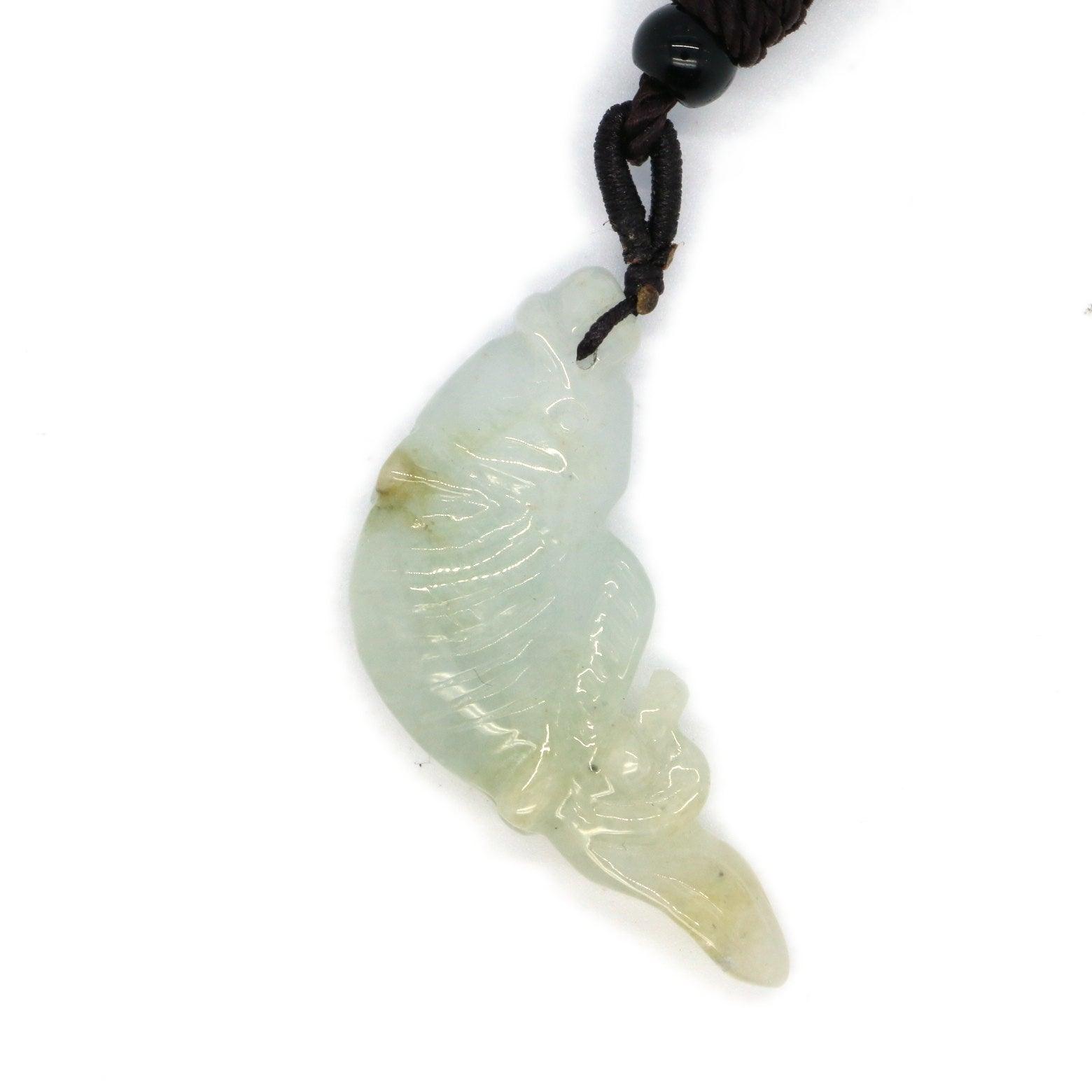 Type A Jadeite Jade Pendants Fish(FullFill USA) B09LSZHXB8 - Jade-collector.com