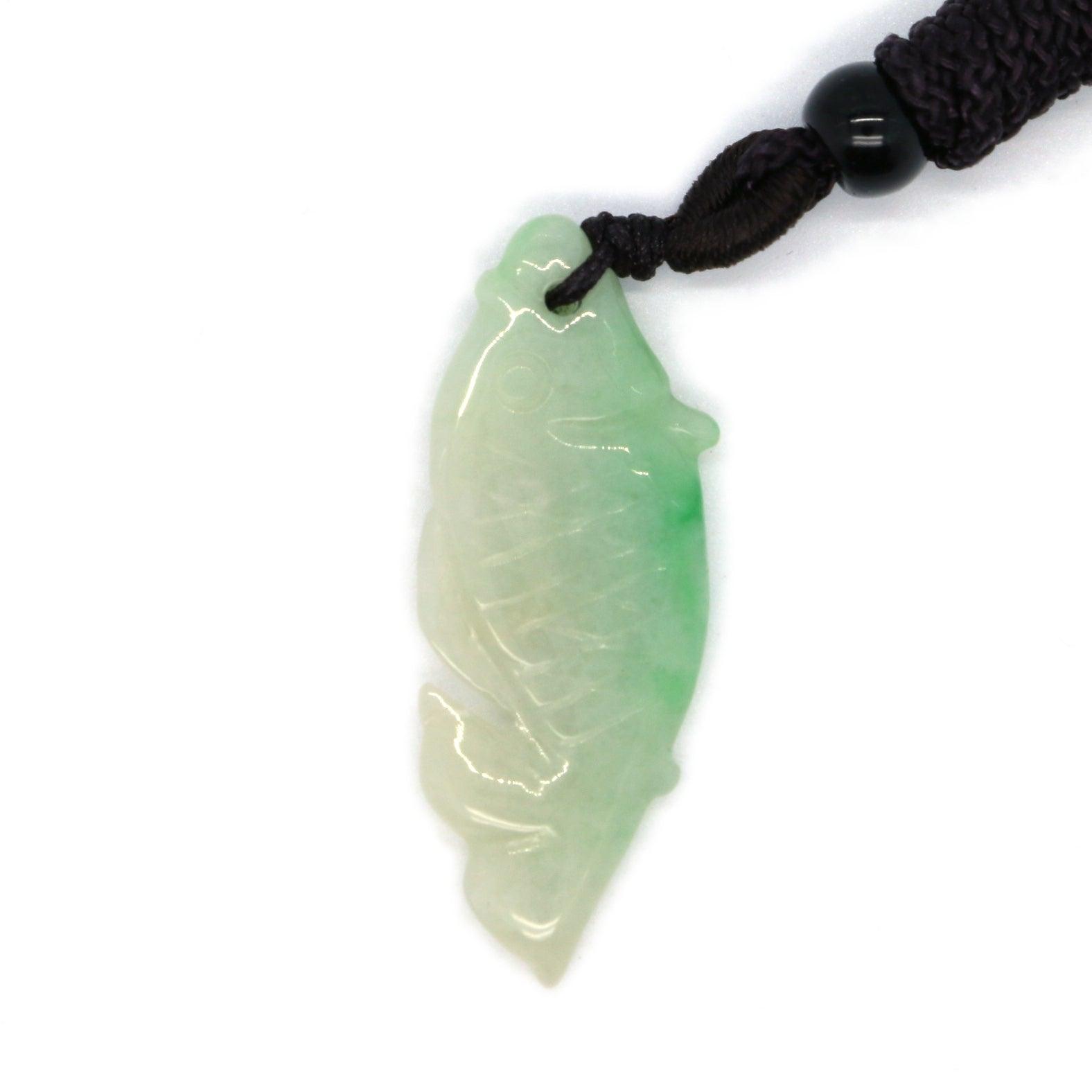 Type A Jadeite Jade Pendants Fish(FullFill USA) B09LSXNTMF - Jade-collector.com