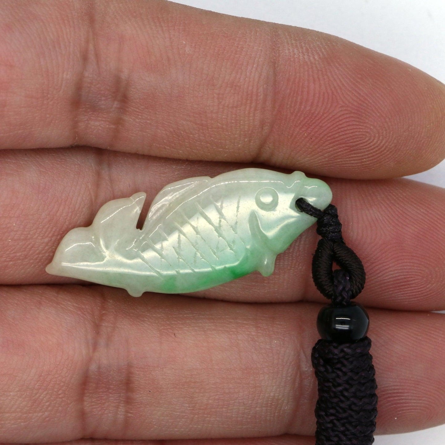 Type A Jadeite Jade Pendants Fish(FullFill USA) B09LSXNTMF - Jade-collector.com