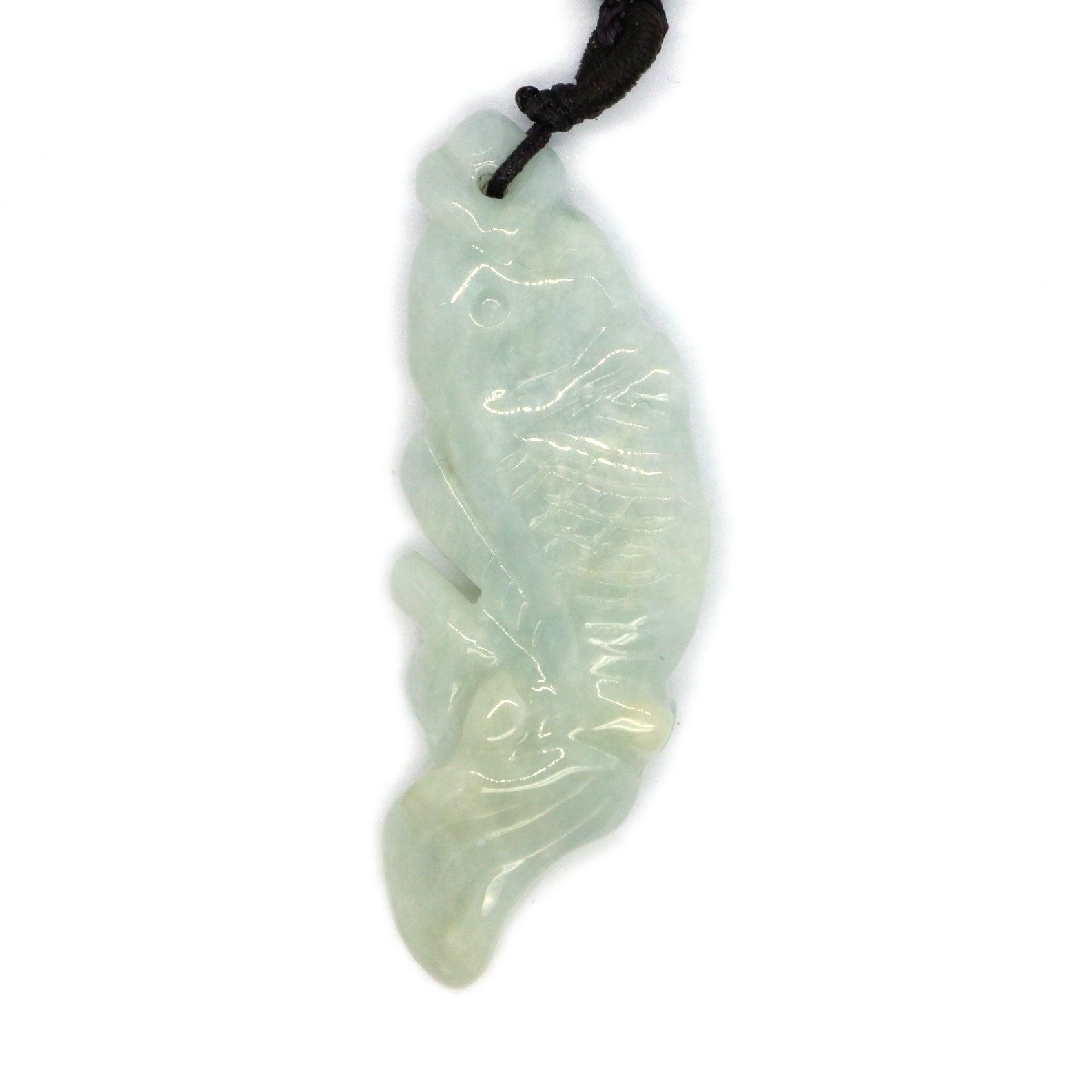 Type A Jadeite Jade Pendants Fish(FullFill USA) B09LSY9YGW - Jade-collector.com