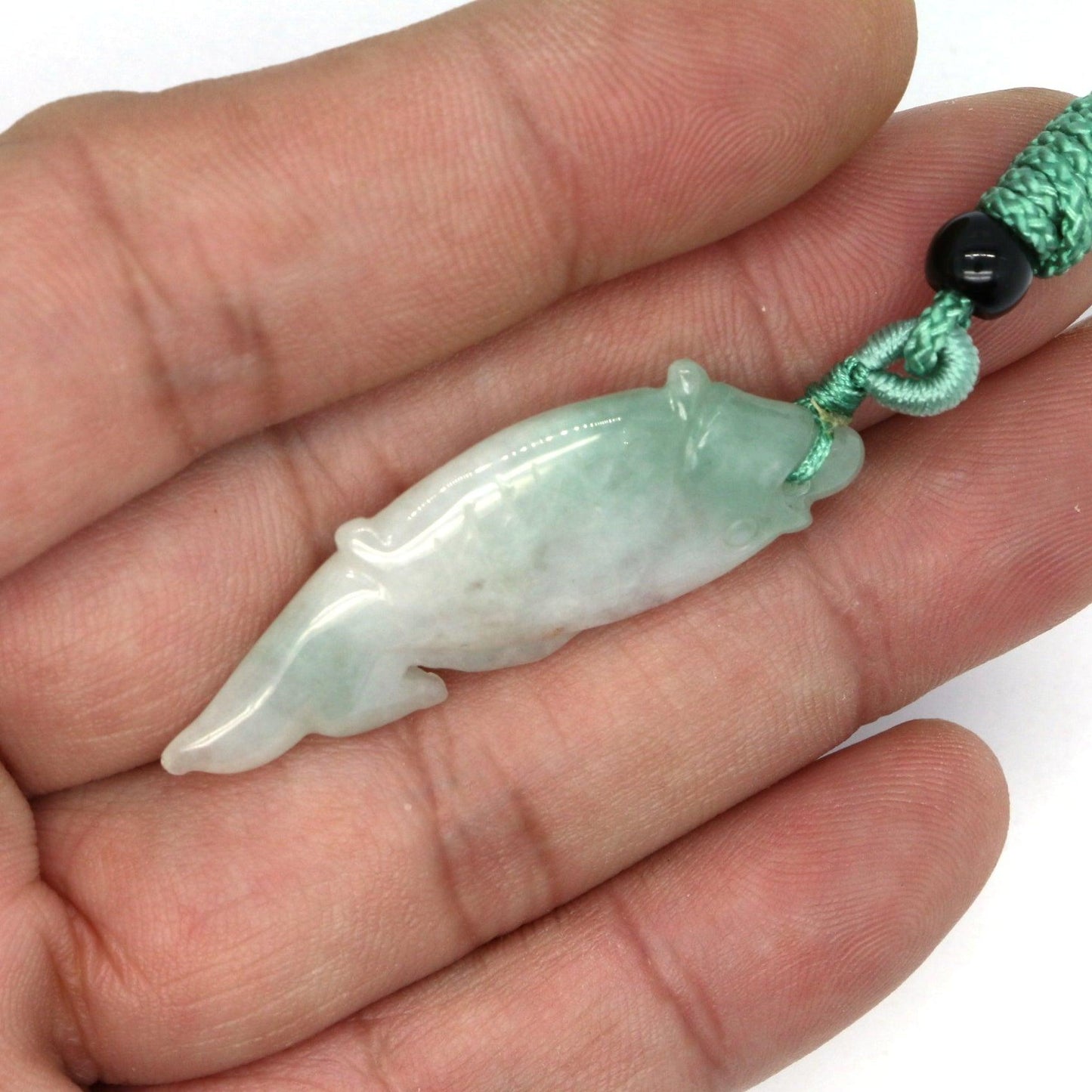 Type A Jadeite Jade Pendants Fish(FullFill USA) B09LSXJ7MR