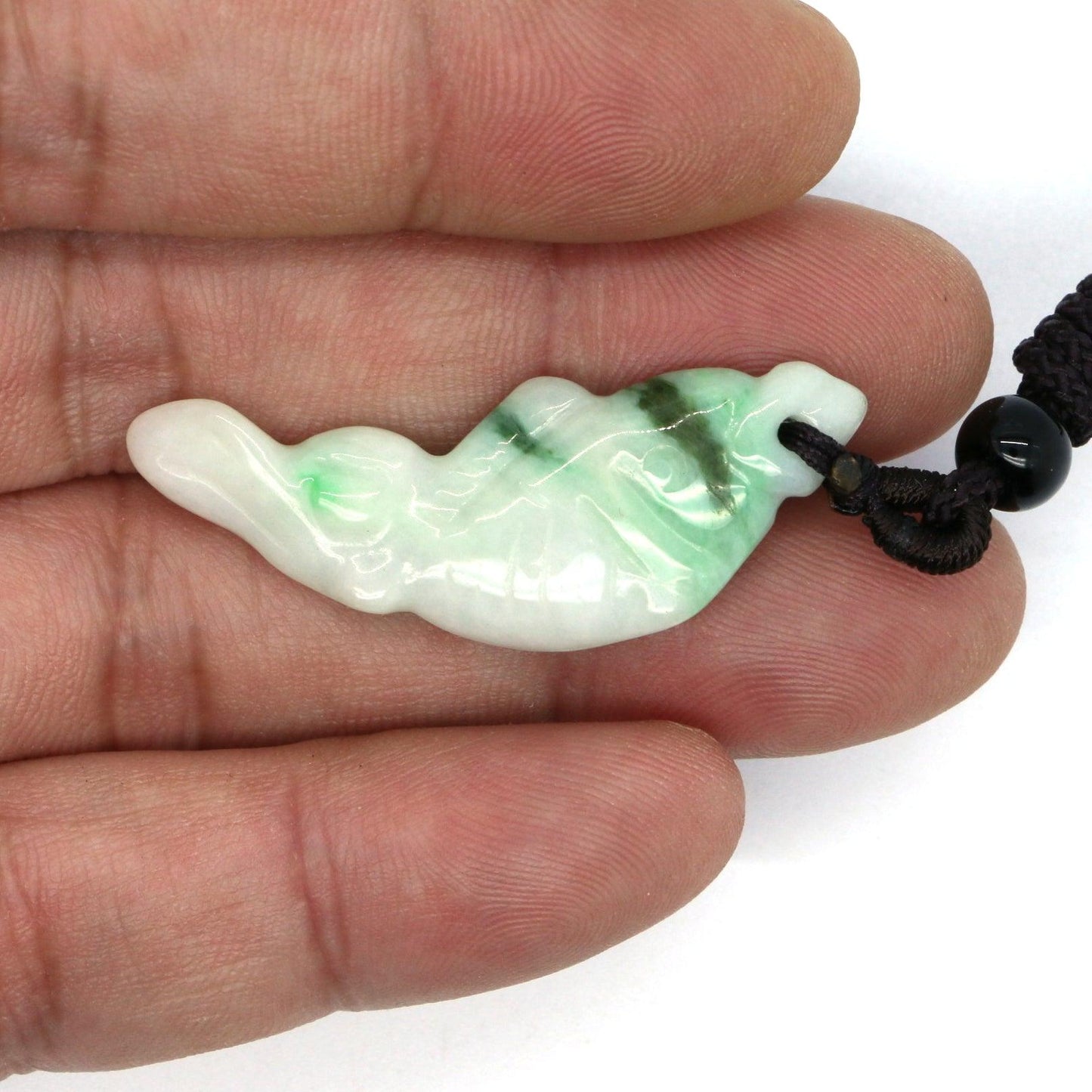 Type A Jadeite Jade Pendants Fish(FullFill USA) B09LSWPCB2