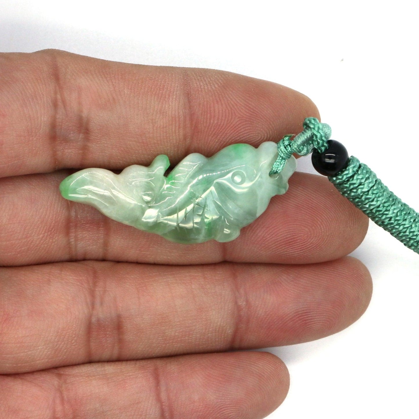 Type A Jadeite Jade Pendants Fish(FullFill USA) B09LSY6G6G