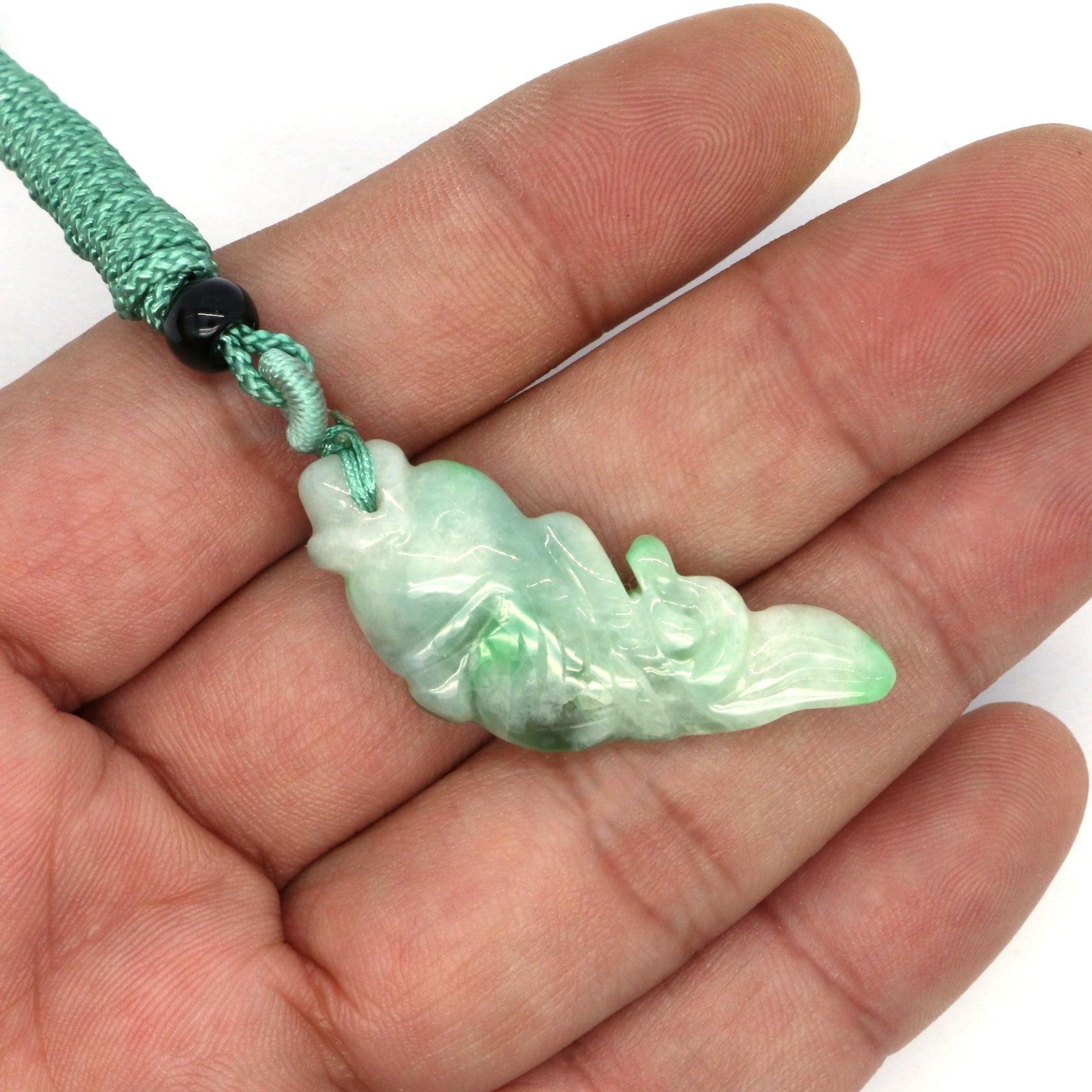 Type A Jadeite Jade Pendants Fish(FullFill USA) B09LSY6G6G - Jade-collector.com