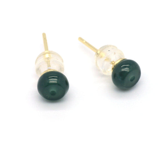 Type A Jadeite Jade Earrings - Jade-collector.com