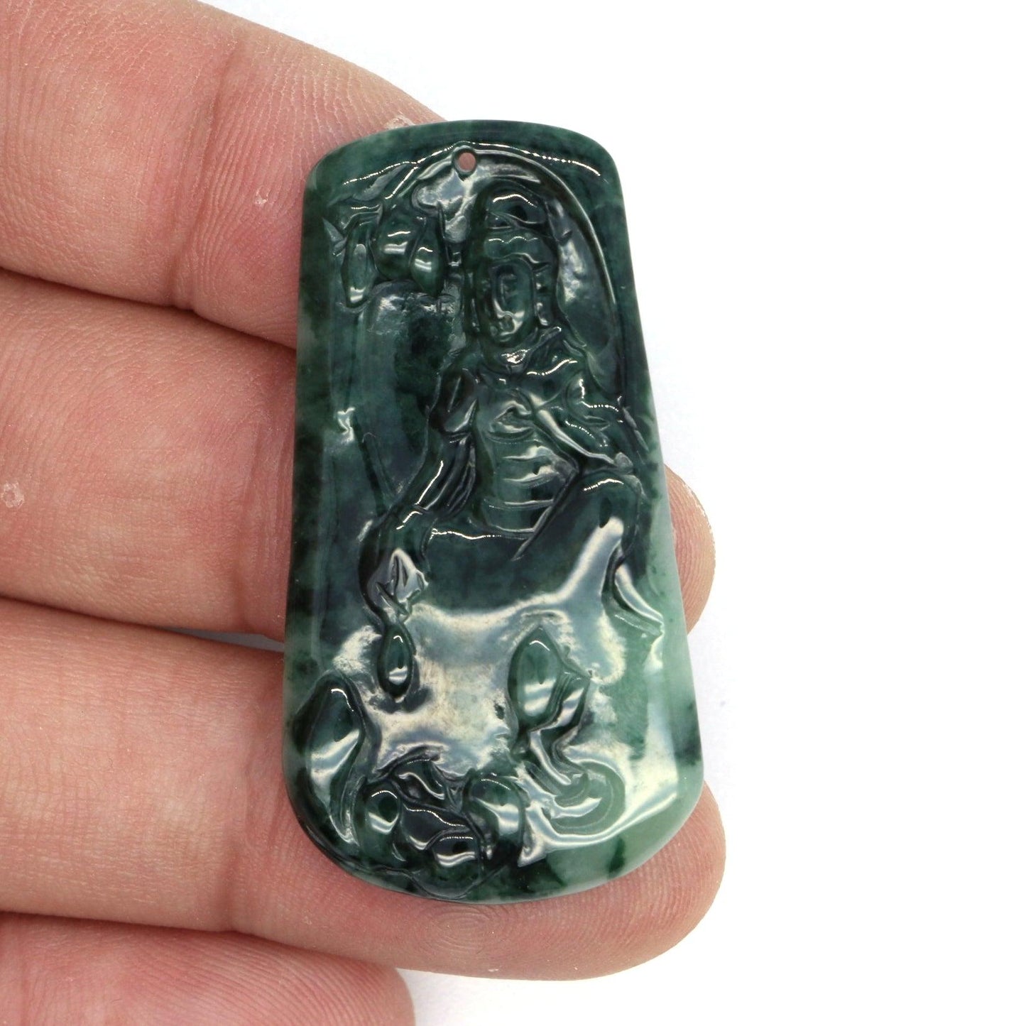 Type A Jadeite Jade Guanyin Pendants Series pe10004 - Jade-collector.com