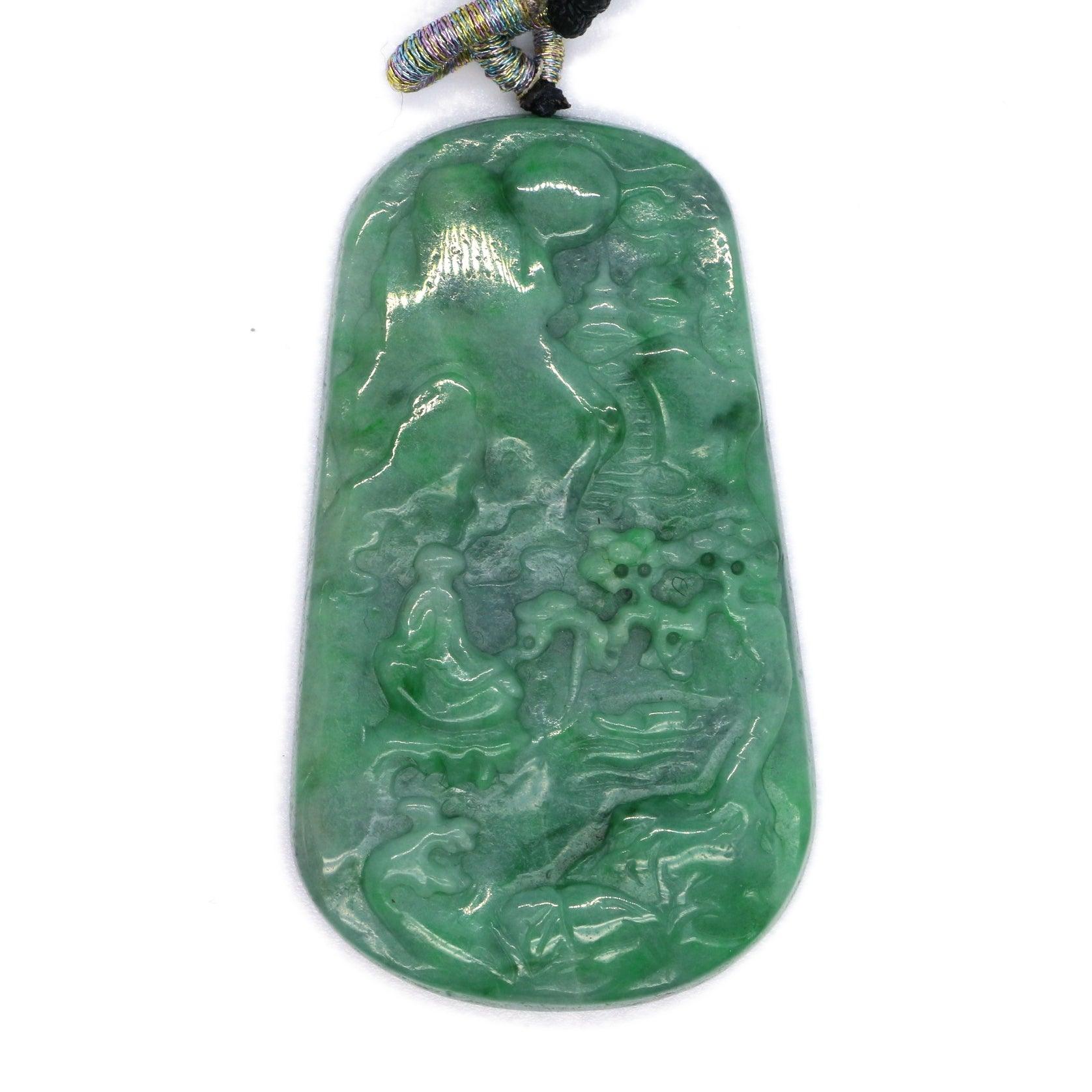 Type A Jadeite Jade Pendants Landscape Series - Jade-collector.com