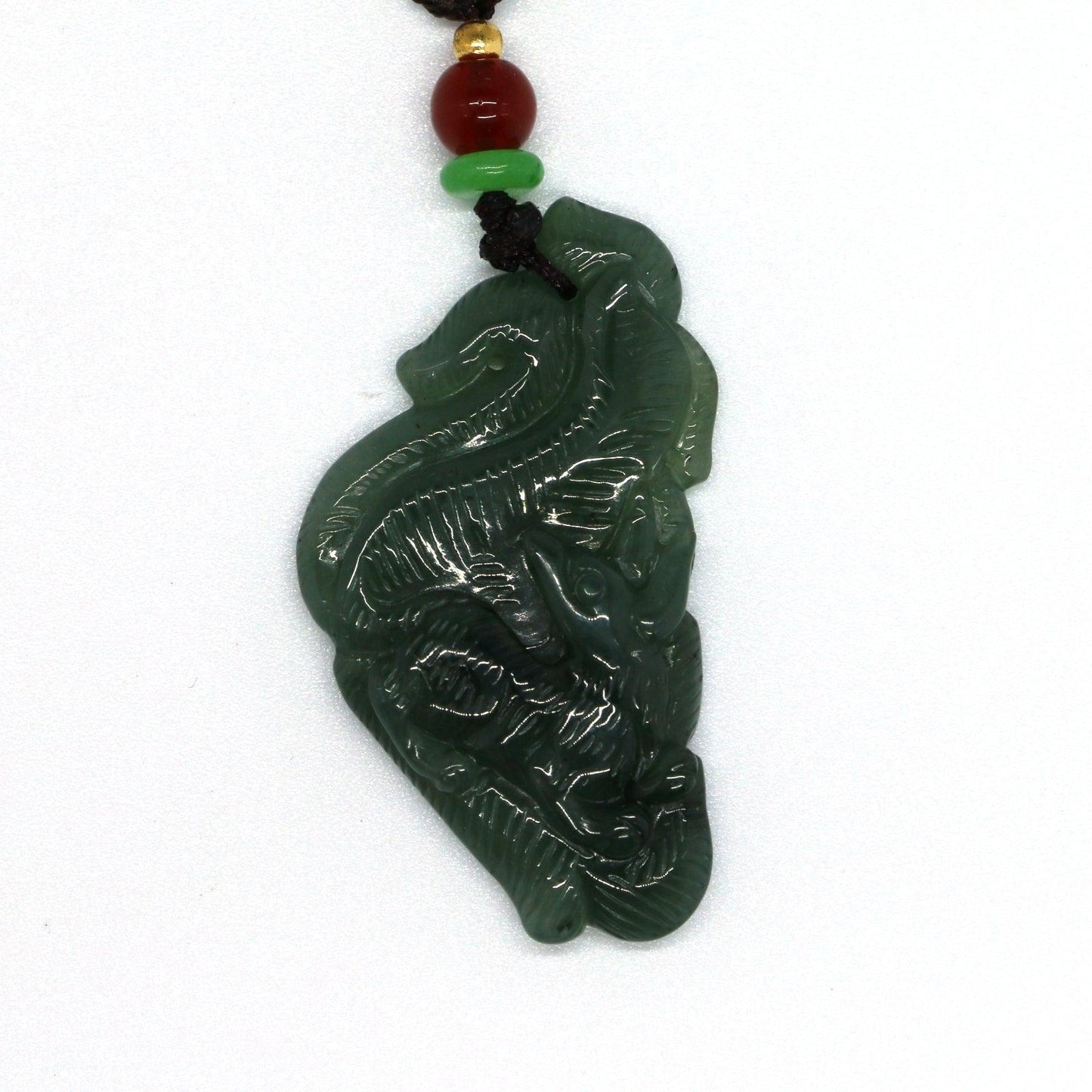 Type A Jadeite Jade Pendants Nine Tale Fox Series - Jade-collector.com