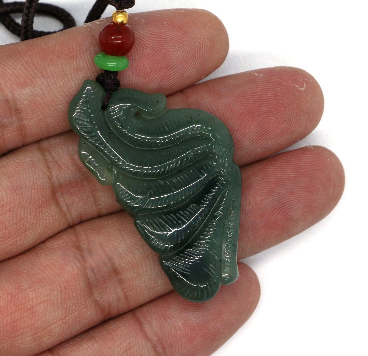 Type A Jadeite Jade Pendants Nine Tale Fox Series - Jade-collector.com