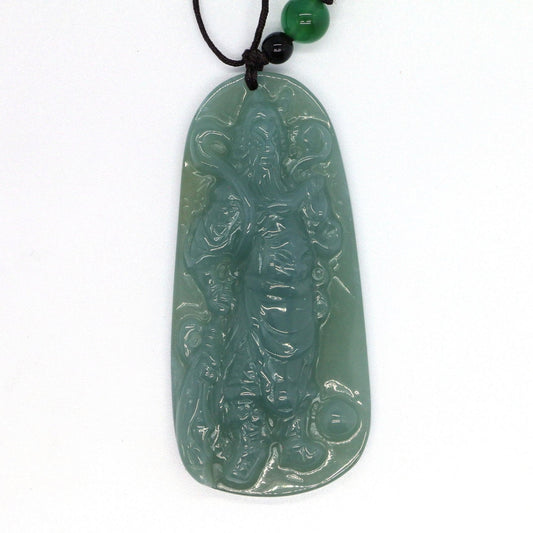 Type A Jadeite Jade Pendants Guanyu Series GU004 / - Jade-collector.com