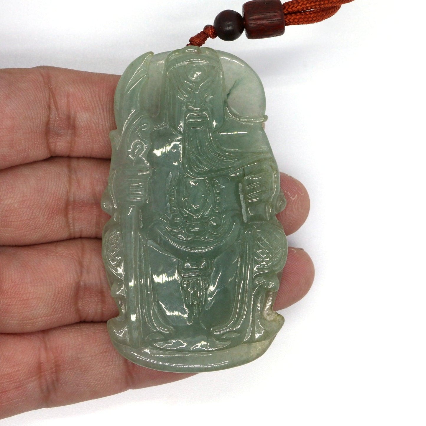 Type A Jadeite Jade Pendants Guanyu Series GU003 / - Jade-collector.com