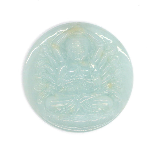 Type A Jadeite Jade Pendants Thousand Hand Avalokitesvara Guanyin Series - Jade-collector.com