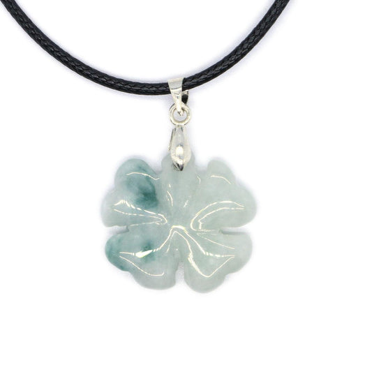 Type A Jadeite Jade Pendants Four-leaf clover Series - Jade-collector.com