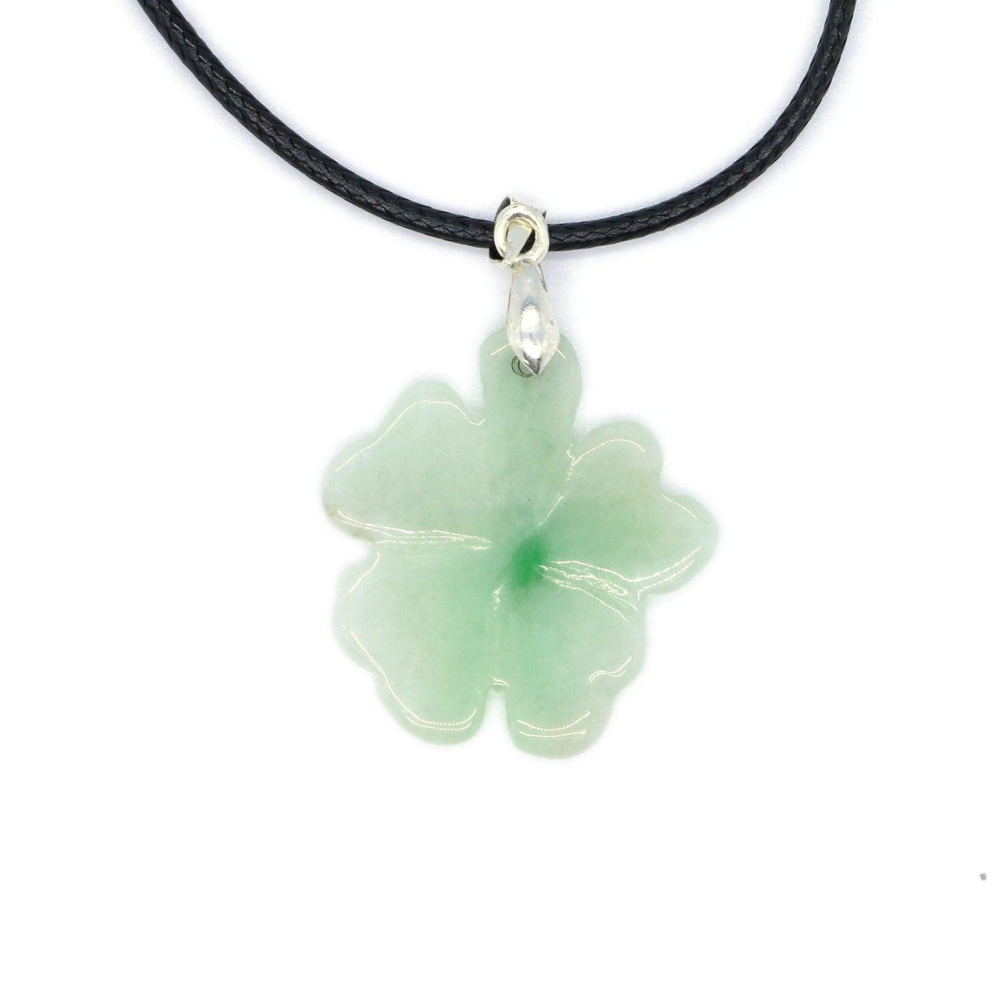 Type A Jadeite Jade Pendants Four-leaf clover Series pe10064 - Jade-collector.com