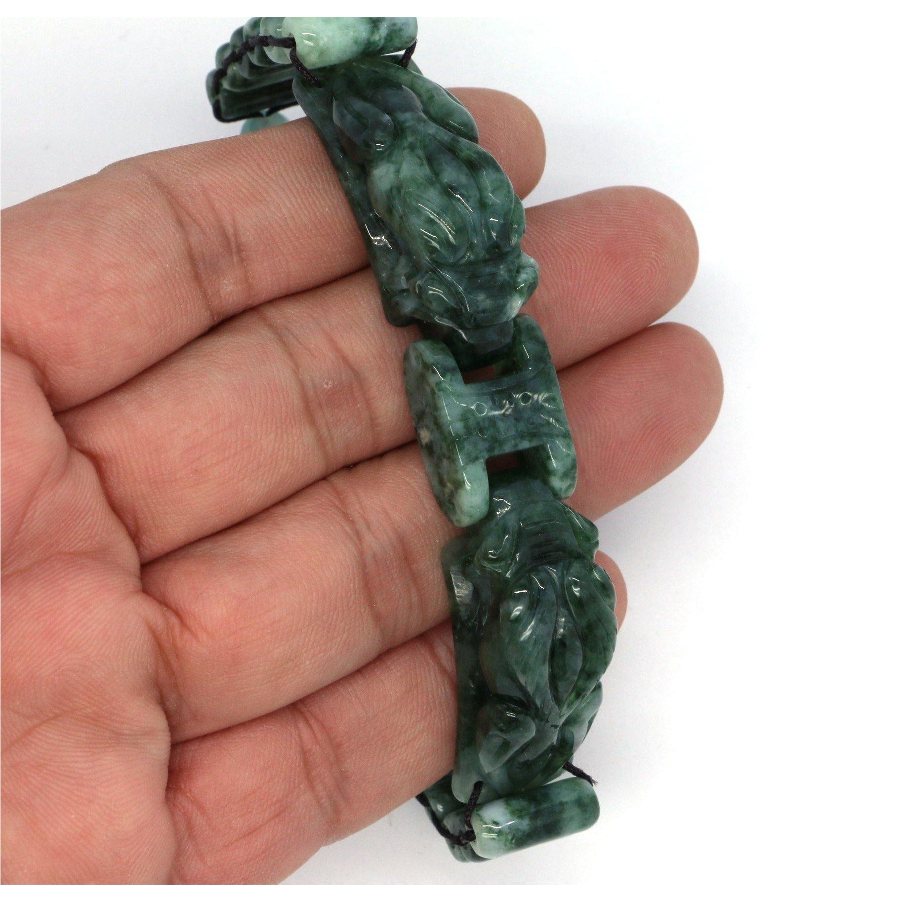 A Grade Jadeite Jade bracelte Item no B08TB5ZL22 - Jade-collector.com