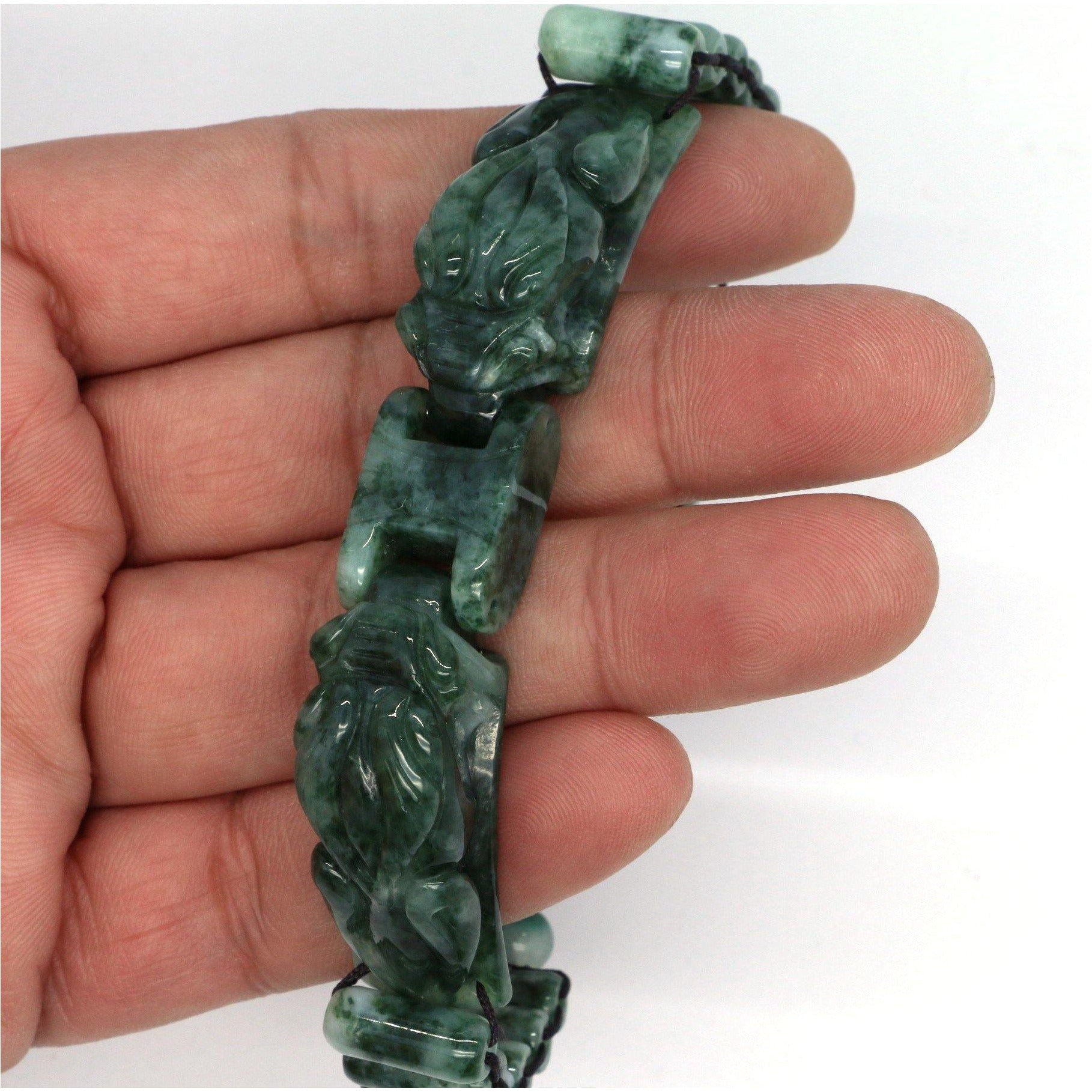 A Grade Jadeite Jade bracelte Item no B08TB5ZL22 - Jade-collector.com
