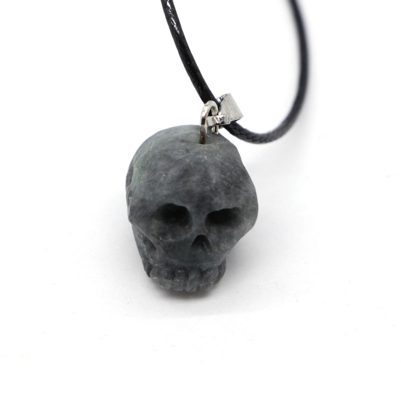 Type A Jadeite Jade Skull Pendants 01 - Jade-collector.com