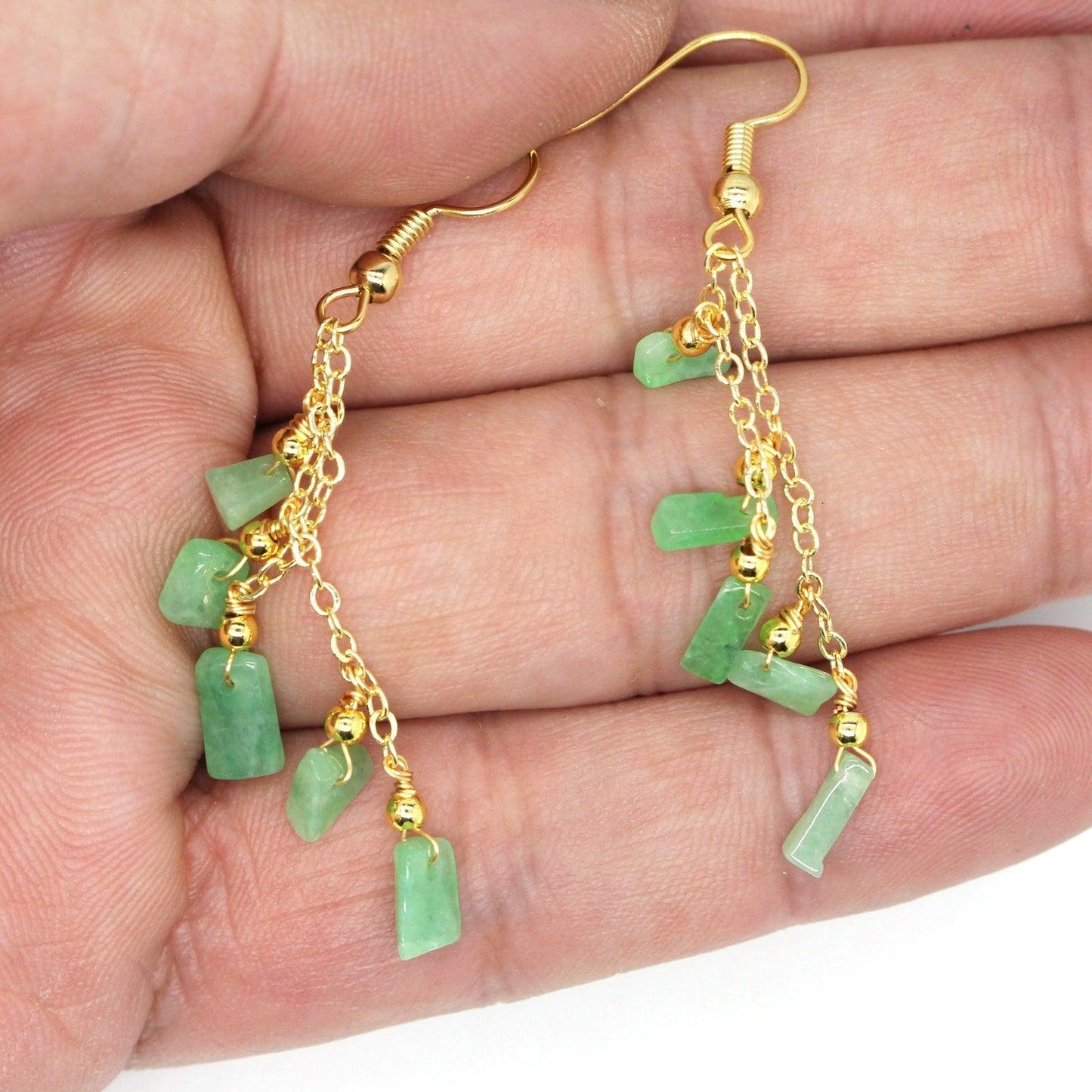 Type A Jadeite Jade Earrings