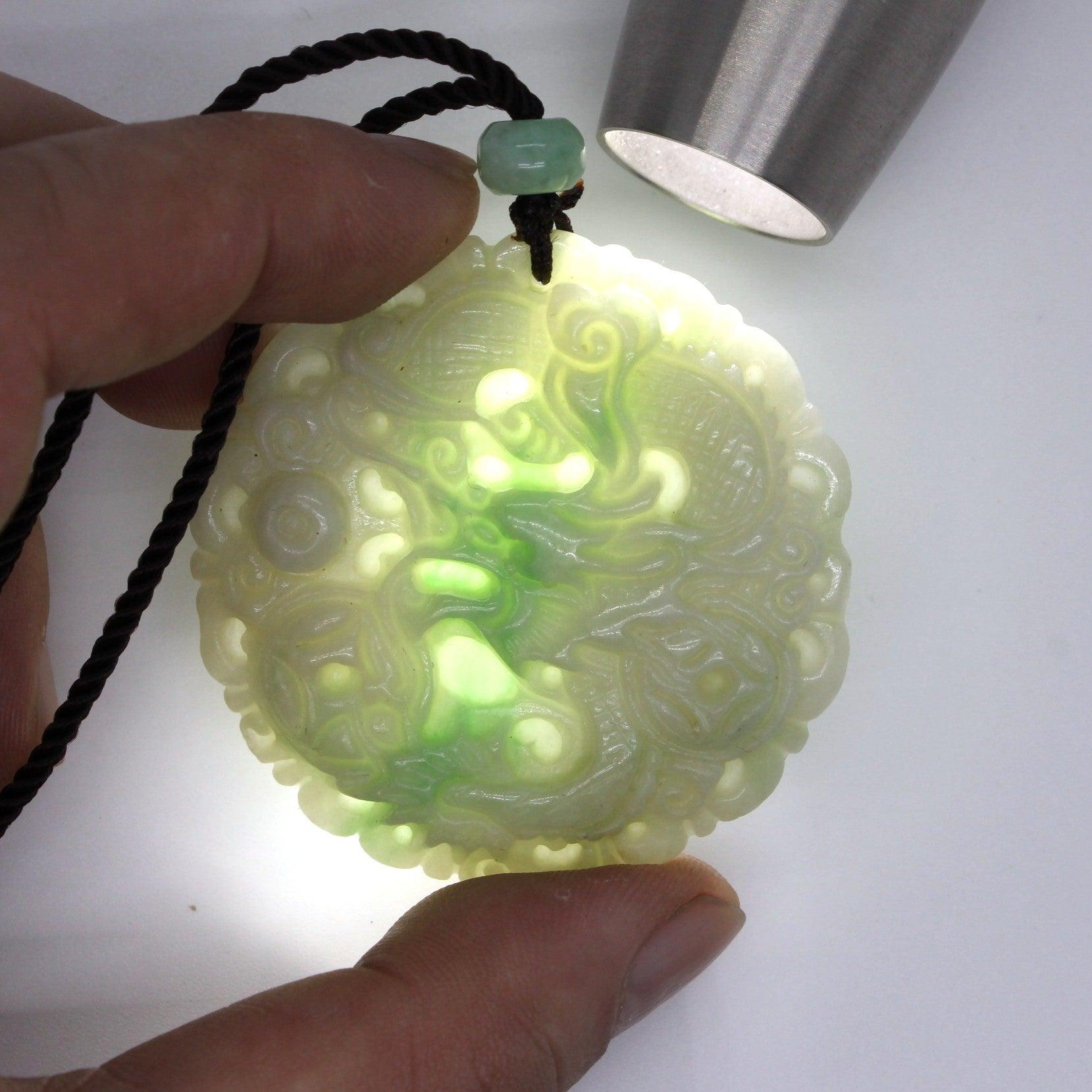 Type A Jadeite Jade Pendants Dragon Series pe10131 - Jade-collector.com