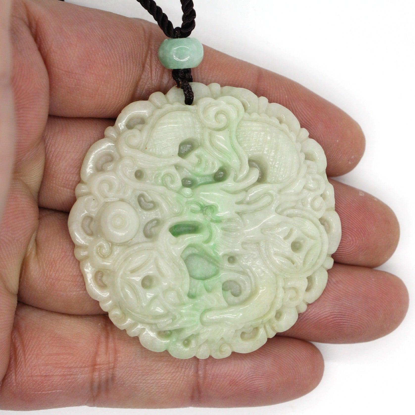 Type A Jadeite Jade Pendants Dragon Series pe10131 - Jade-collector.com