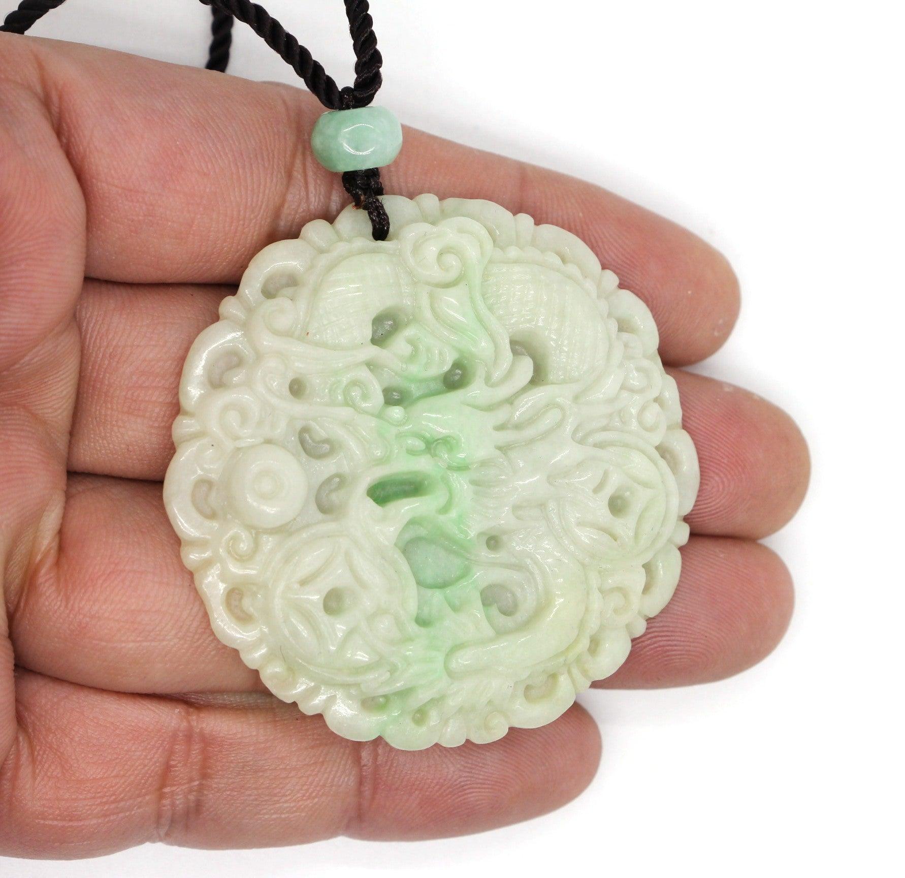 Type A Jadeite Jade Pendants Dragon Series pe10131 - Jade-collector.com