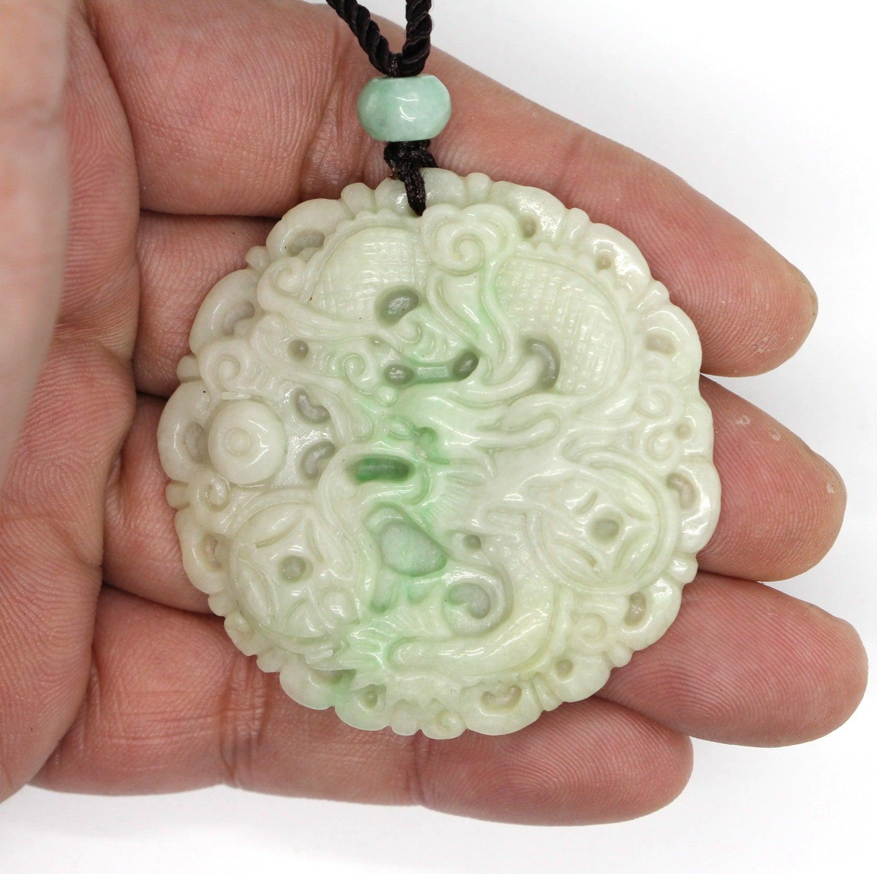 Type A Jadeite Jade Pendants Dragon Series pe10131 - Jade-collector.com