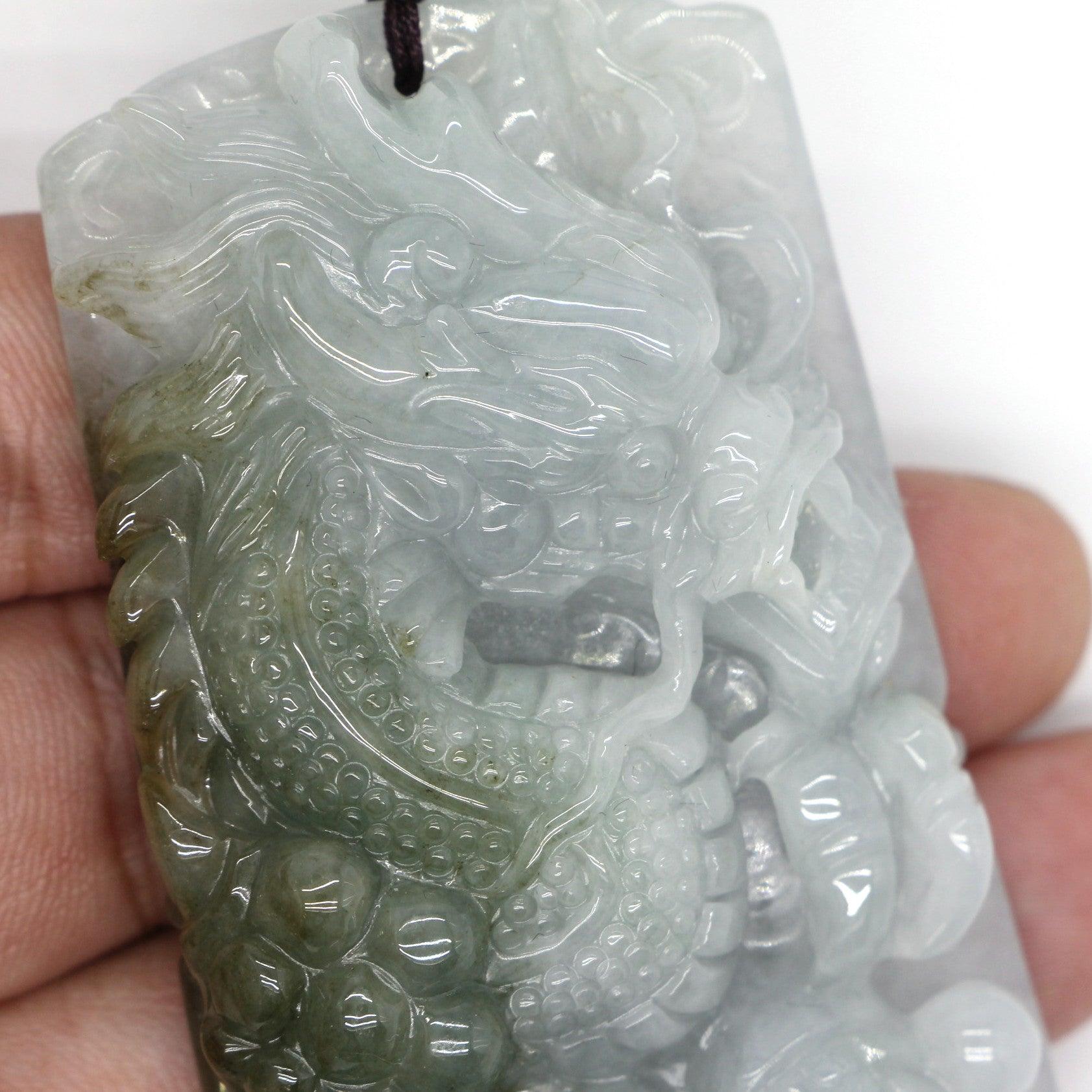 Type A Jadeite Jade Pendants Dragon Series pe10094 - Jade-collector.com