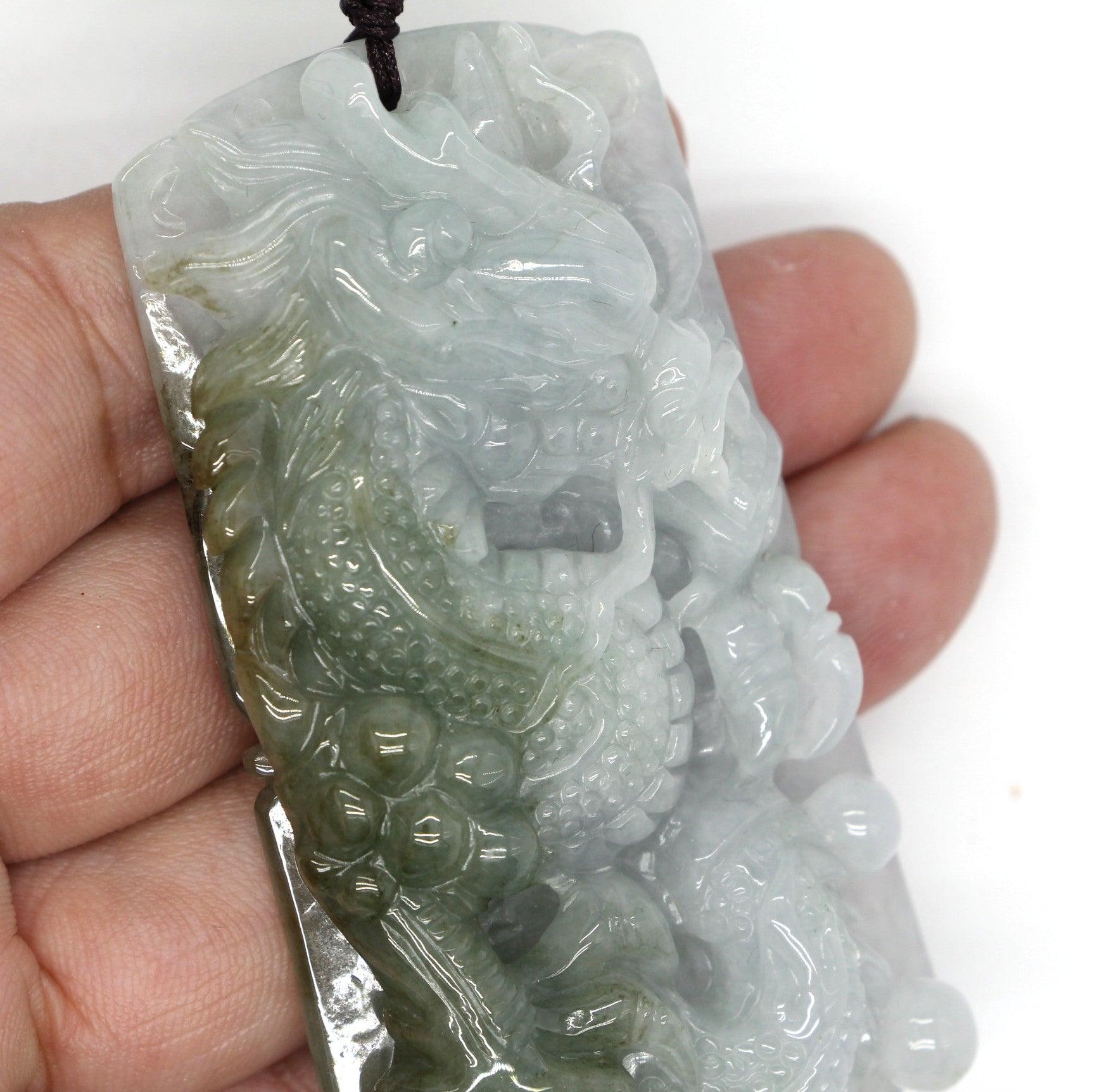 Type A Jadeite Jade Pendants Dragon Series pe10094 - Jade-collector.com