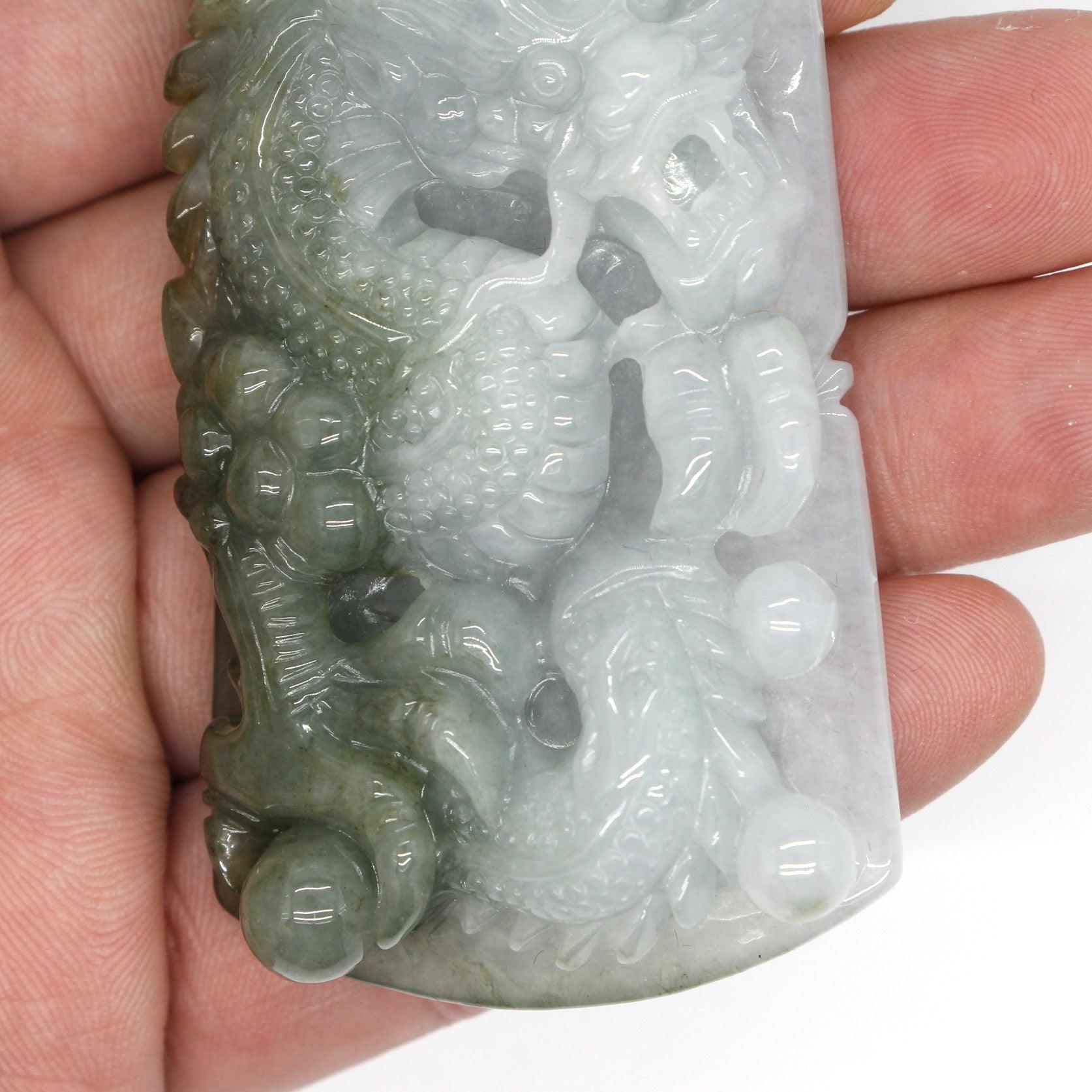 Type A Jadeite Jade Pendants Dragon Series pe10094 - Jade-collector.com