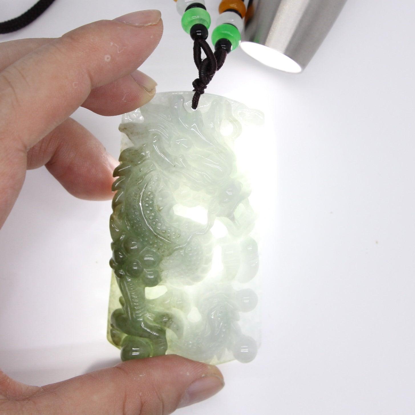 Type A Jadeite Jade Pendants Dragon Series pe10094 - Jade-collector.com