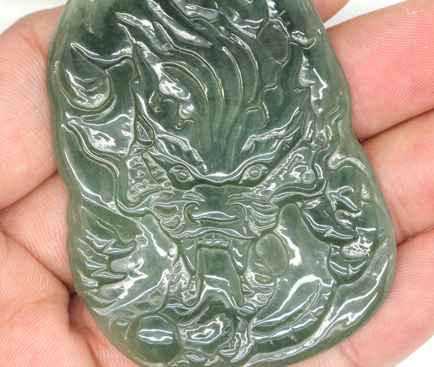 Type A Jadeite Jade Pendants Dragon Series pe101016 - Jade-collector.com