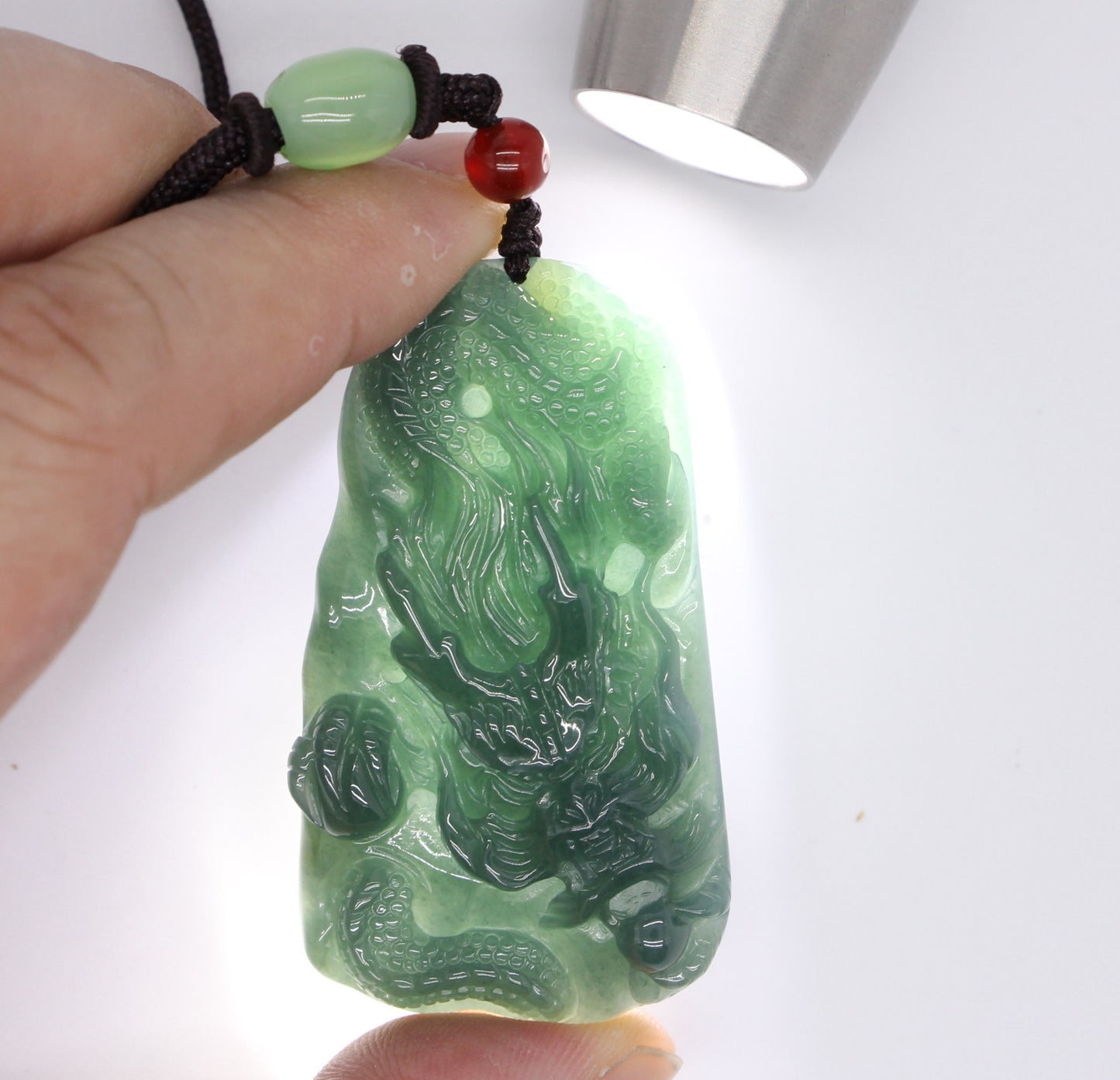 Type A Jadeite Jade Pendants Dragon Series