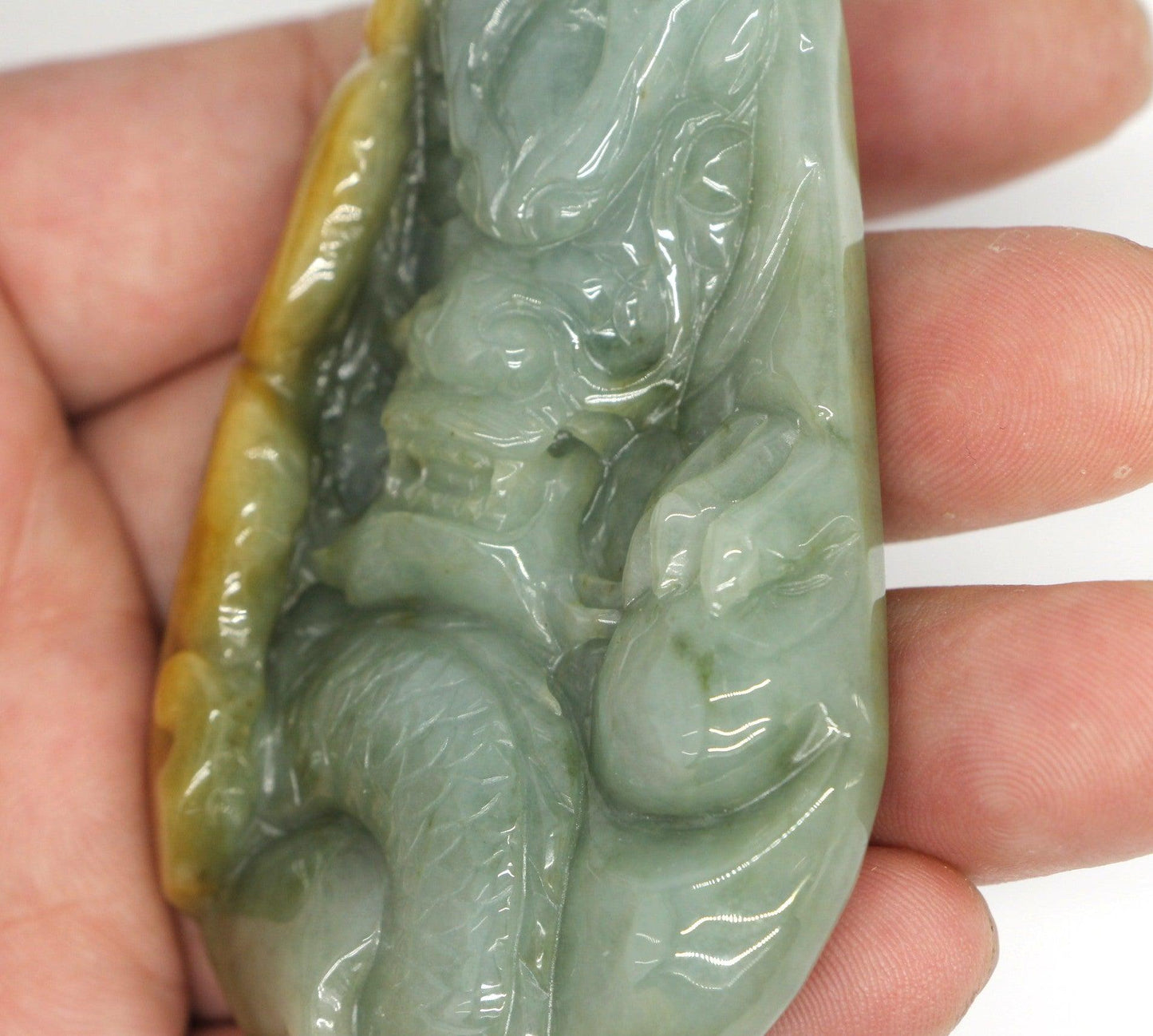 Type A Jadeite Jade Pendants Dragon Series pe10120