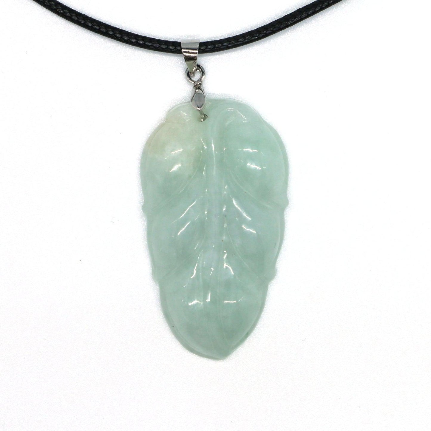 Type A Jadeite Jade Leaf Pendant Series (Fullfill USA only) B09K6CCNZ1