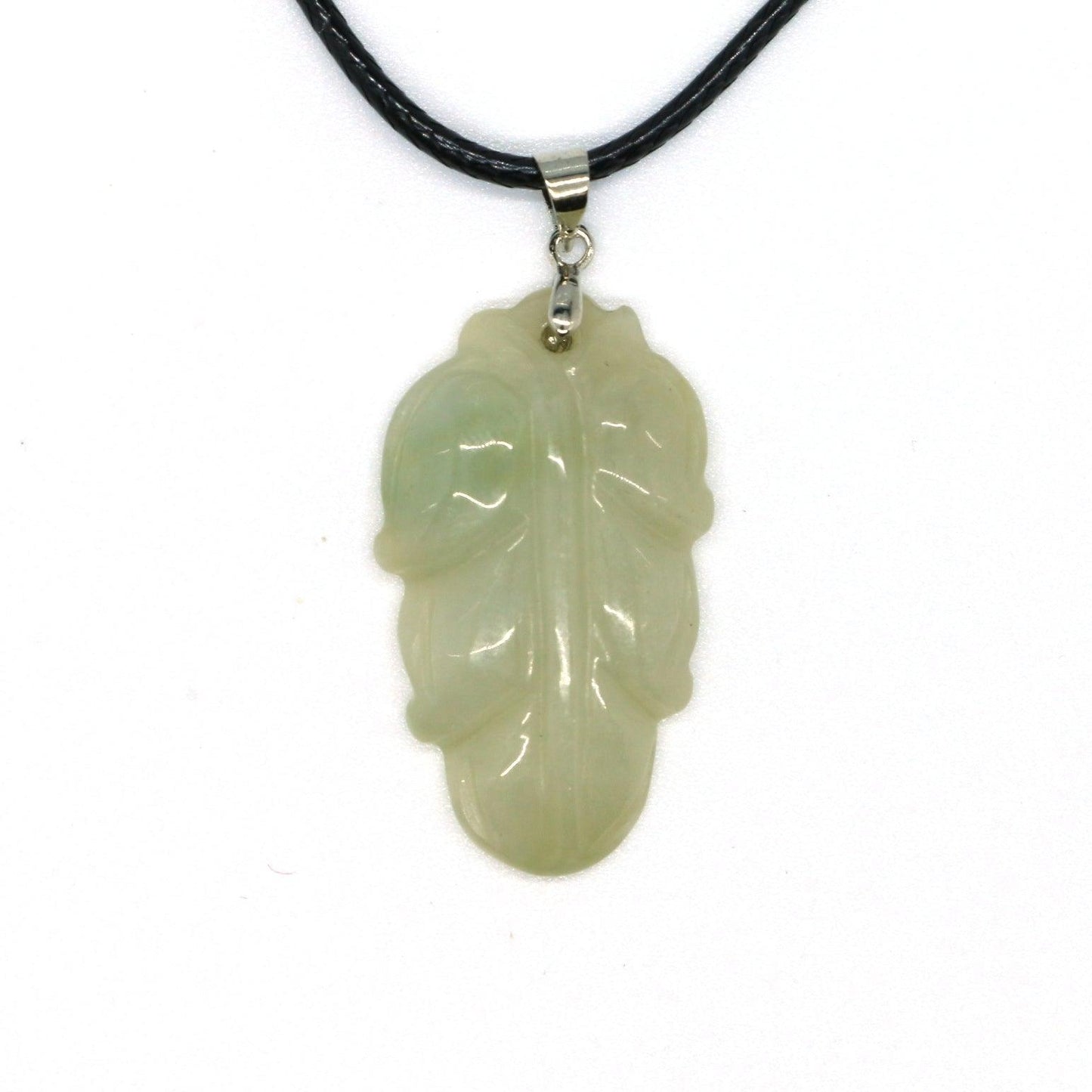 Type A Jadeite Jade Leaf Pendant Series (Fullfill USA only) B09K6CVMQY