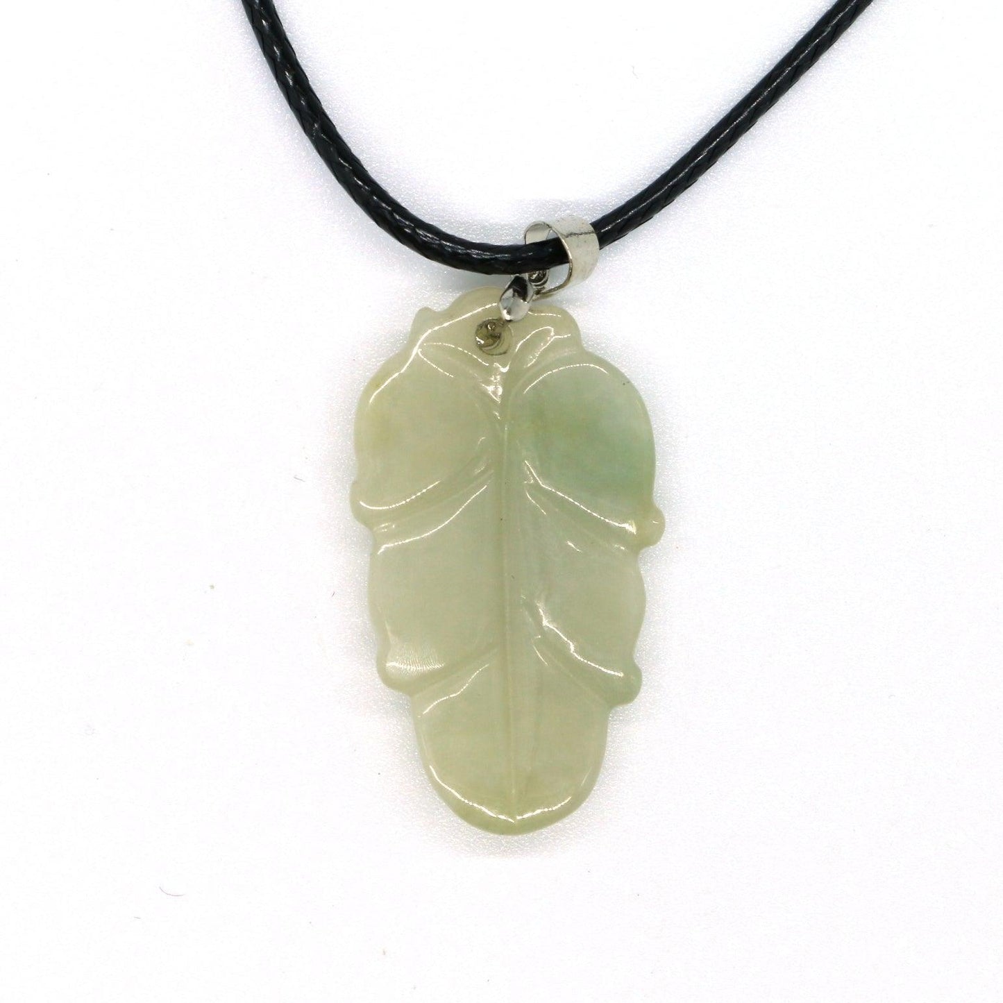 Type A Jadeite Jade Leaf Pendant Series (Fullfill USA only) B09K6CVMQY
