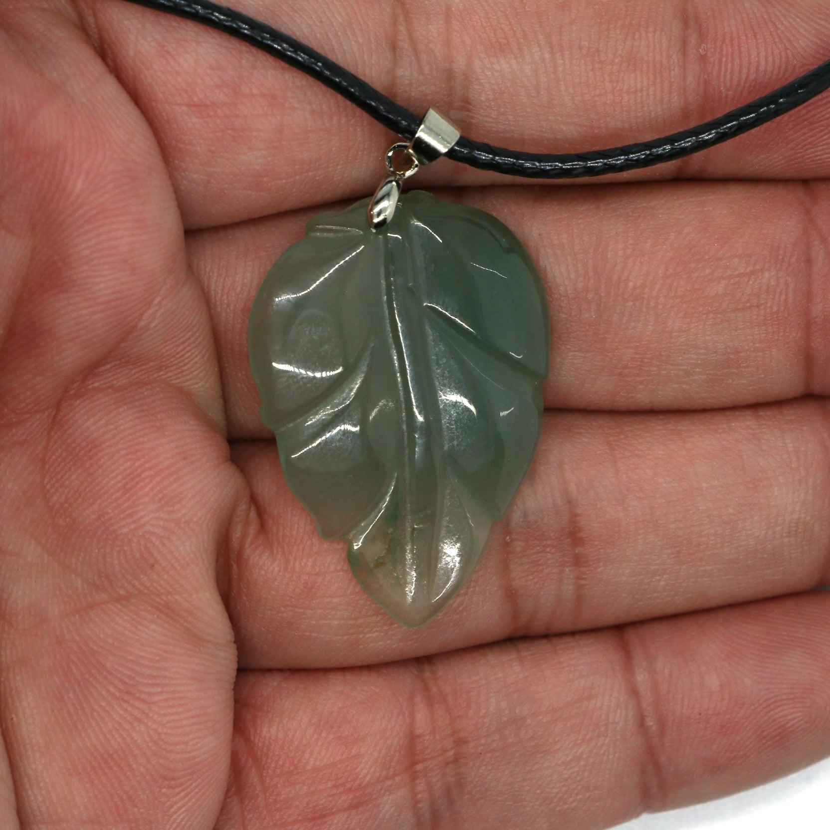 Type A Jadeite Jade Leaf Pendant Series (Fullfill USA only) B09K7N2V47 - Jade-collector.com