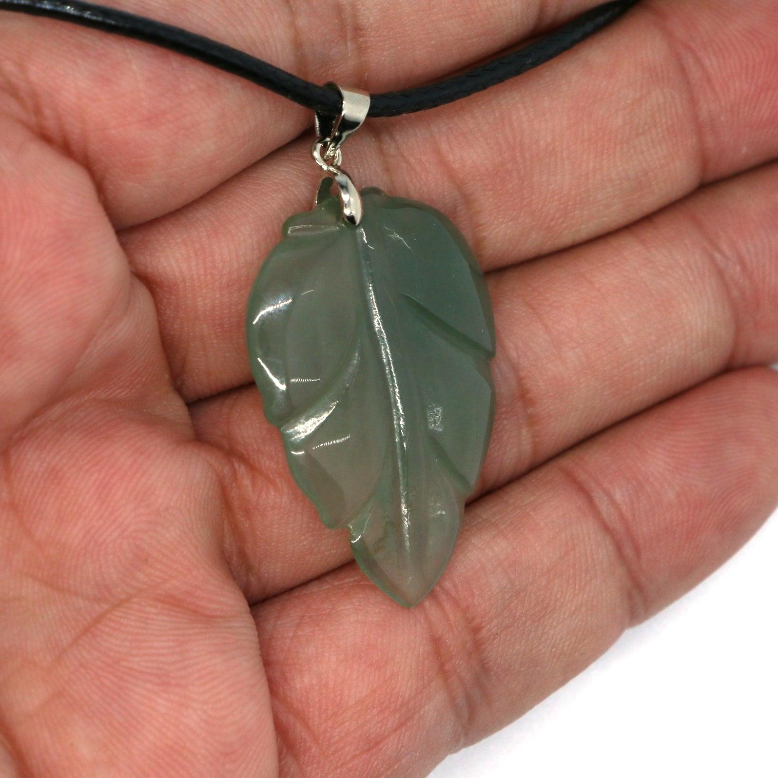 Type A Jadeite Jade Leaf Pendant Series (Fullfill USA only) B09K7N2V47 - Jade-collector.com