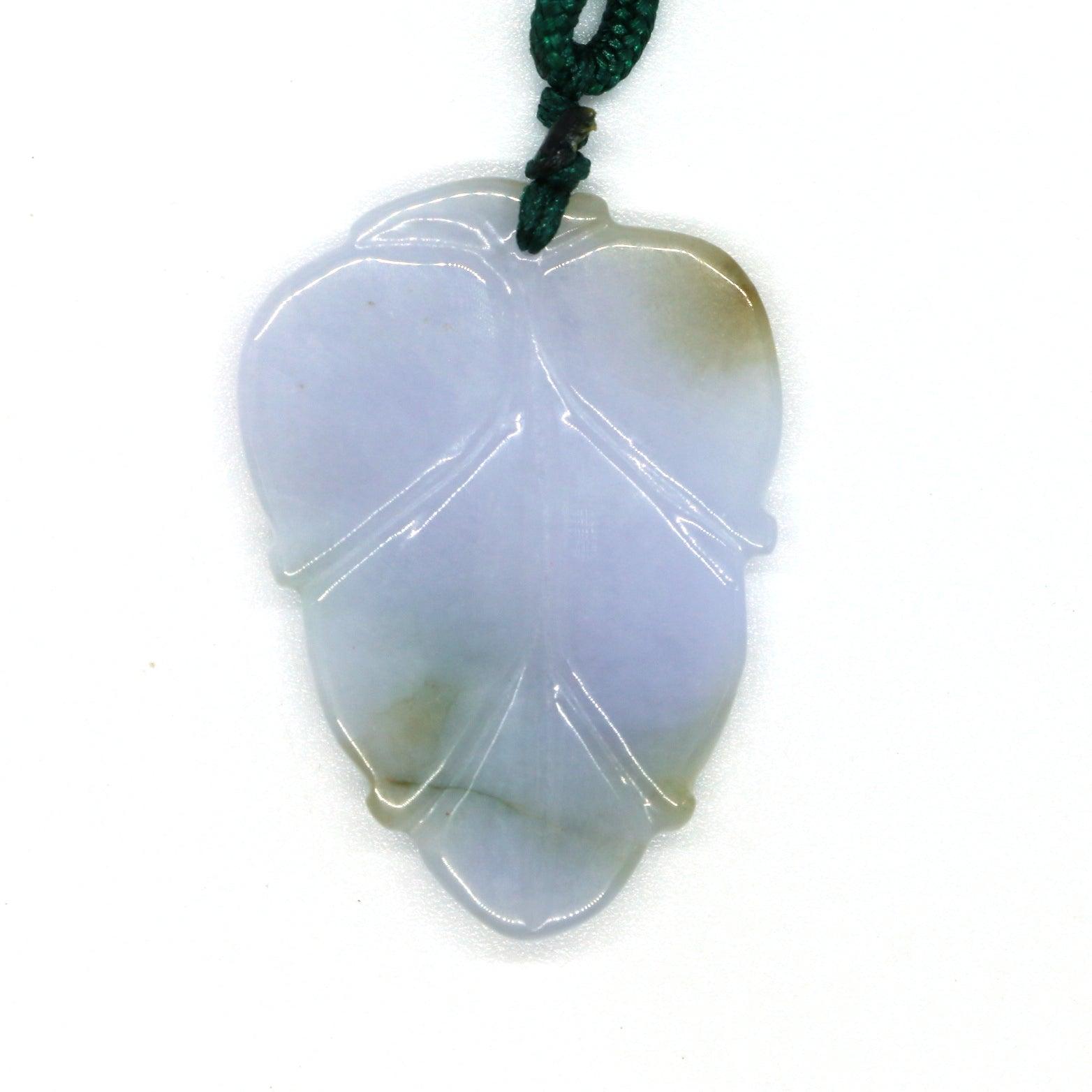 Type A Jadeite Jade Leaf Pendant Series (Fullfill USA only) B09K6F7G5J - Jade-collector.com