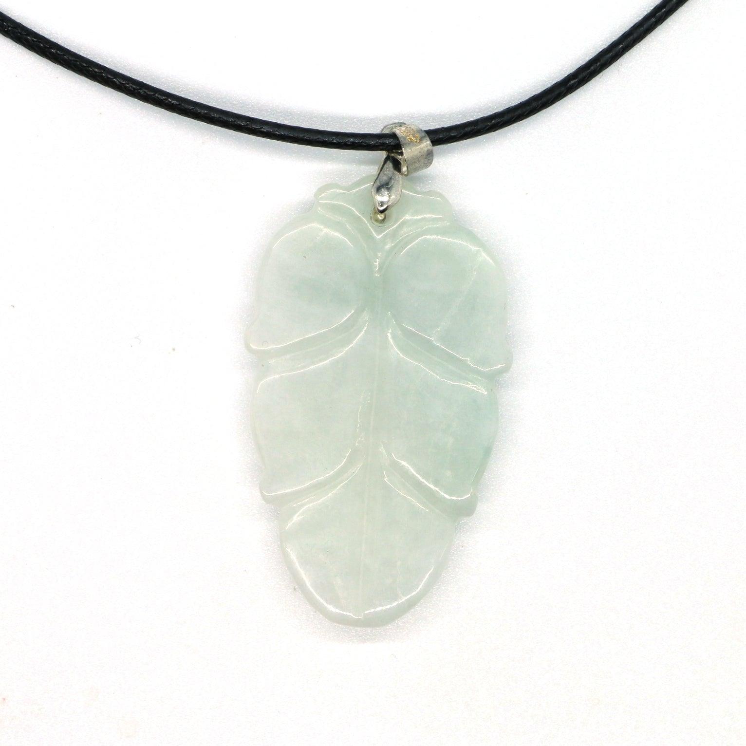 Type A Jadeite Jade Leaf Pendant Series (Fullfill USA only) B09K6D1MMT - Jade-collector.com