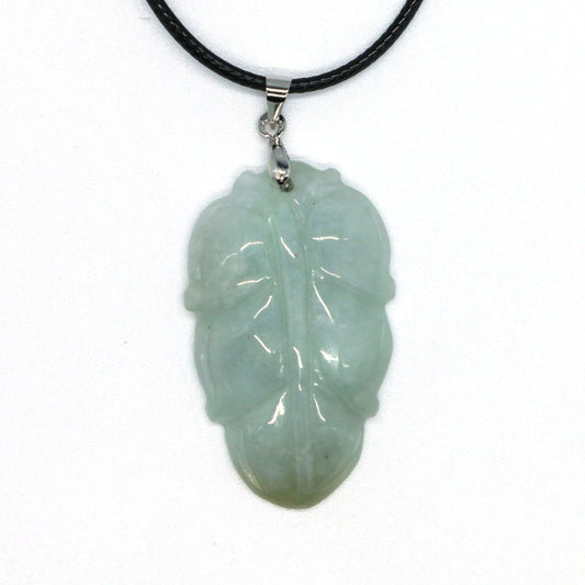 Type A Jadeite Jade Leaf Pendant Series (Fullfill USA only) B09K6DMXS2